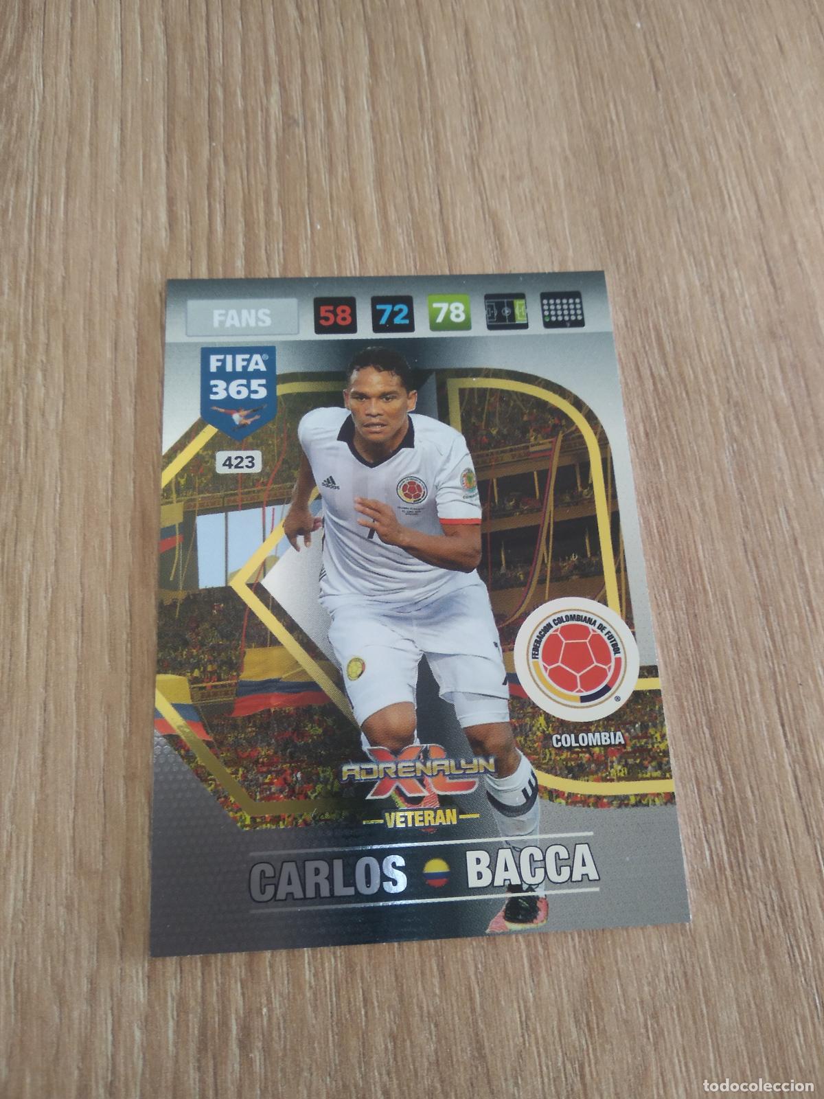 Cromos de F&uacute;tbol: 423 BACCA COLOMBIA CROMO FUTBOL PANINI ADRENALYN 16-17 FIFA 365 2016-2017