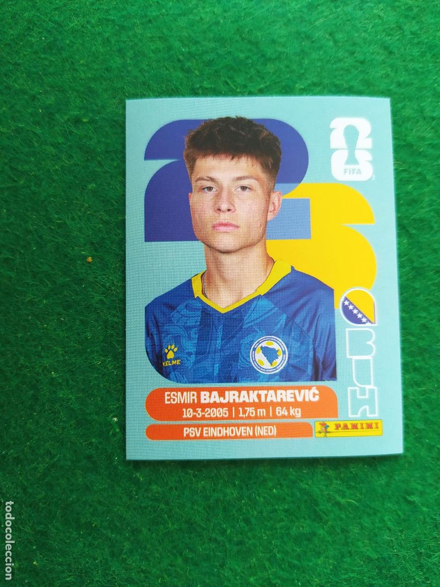 Cromos de F&uacute;tbol: OFFICIAL STICKER COLLECTION WORLD CUP MUNDIAL 2026 - BOSNIA N&ordm; 15 BAJRAKTAREVIC