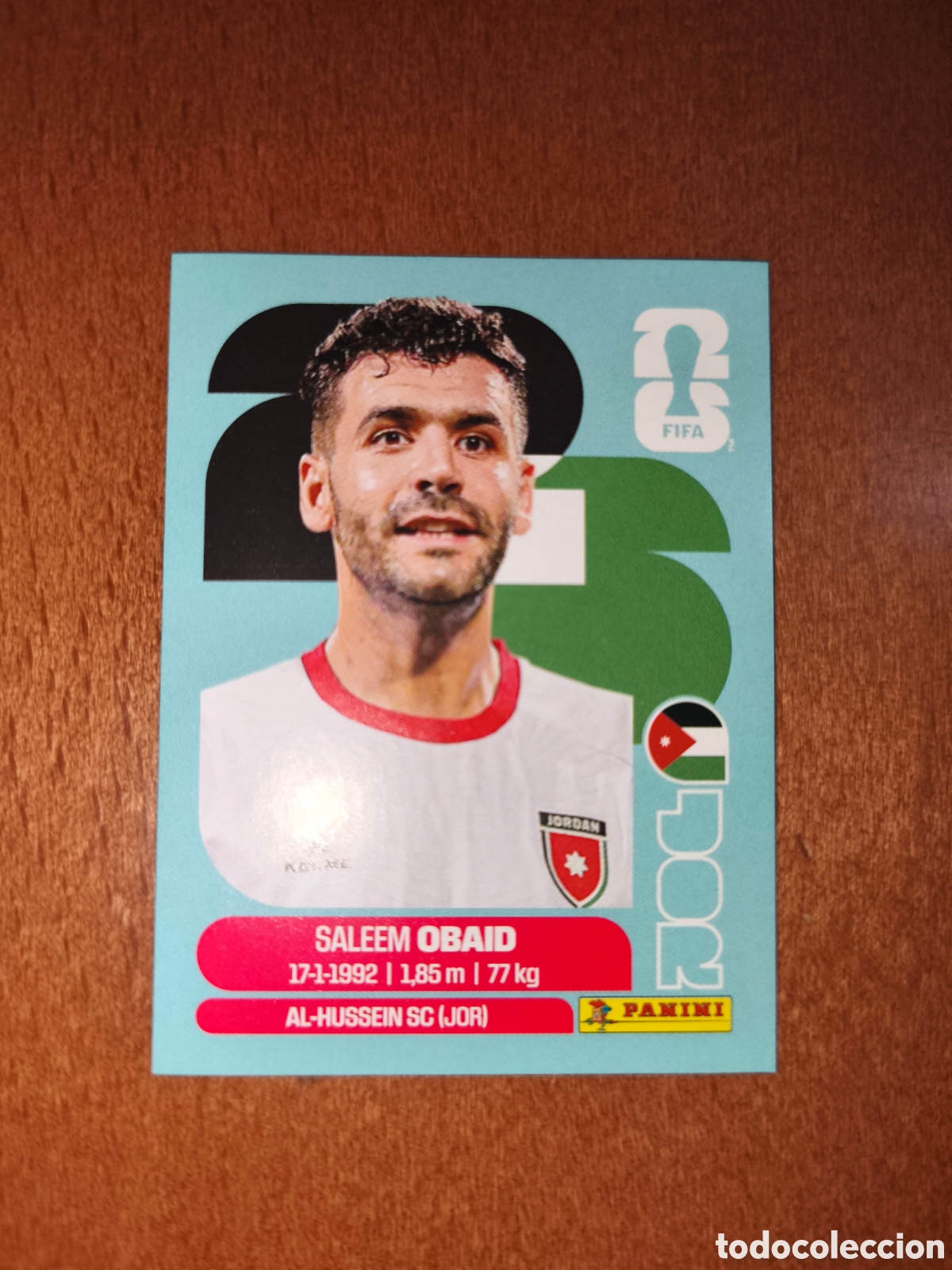 Cromos de F&uacute;tbol: JOR7 Saleem Obaid JOR 7 Fifa World Cup 2026 Jordania