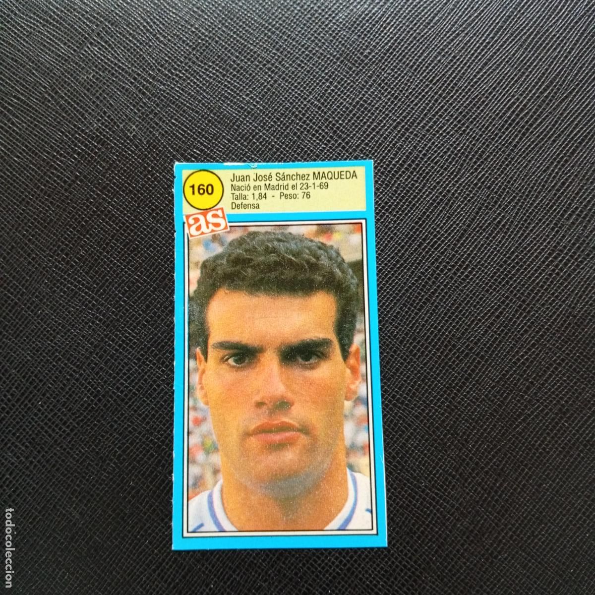 Cromos de F&uacute;tbol: 160 MAQUEDA REAL MADRID AS 1990 1991 CROMO FUTBOL LIGA 90 91 - SIN PEGAR - A135 PG217