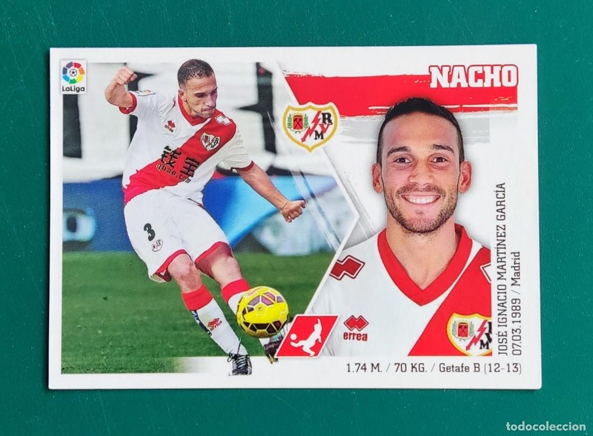 Figurine di Calcio: MUY DIFICIL CROMO ERROR LIGA ESTE 15 - 16 NACHO RAYO TRASERA FABRICIO ALBUM CROMOS FUTBOL 2015-2016