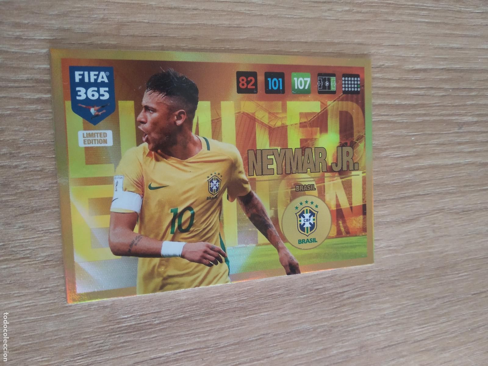 Cromos de F&uacute;tbol: NEYMAR BRASIL EDICION LIMITADA CROMO FUTBOL PANINI ADRENALYN 16-17 FIFA 365 2016-2017