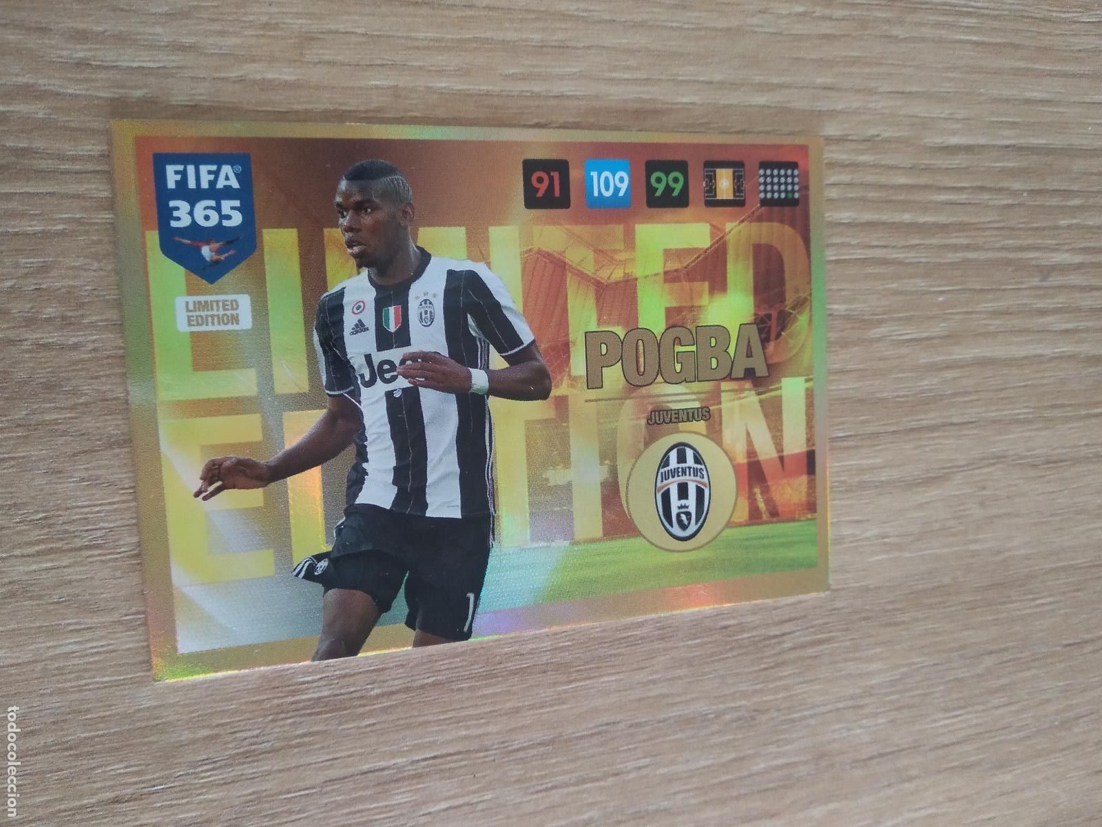 Cromos de F&uacute;tbol: POGBA JUVENTUS TURIN EDICION LIMITADA CROMO FUTBOL PANINI ADRENALYN 16-17 FIFA 365 2016-2017