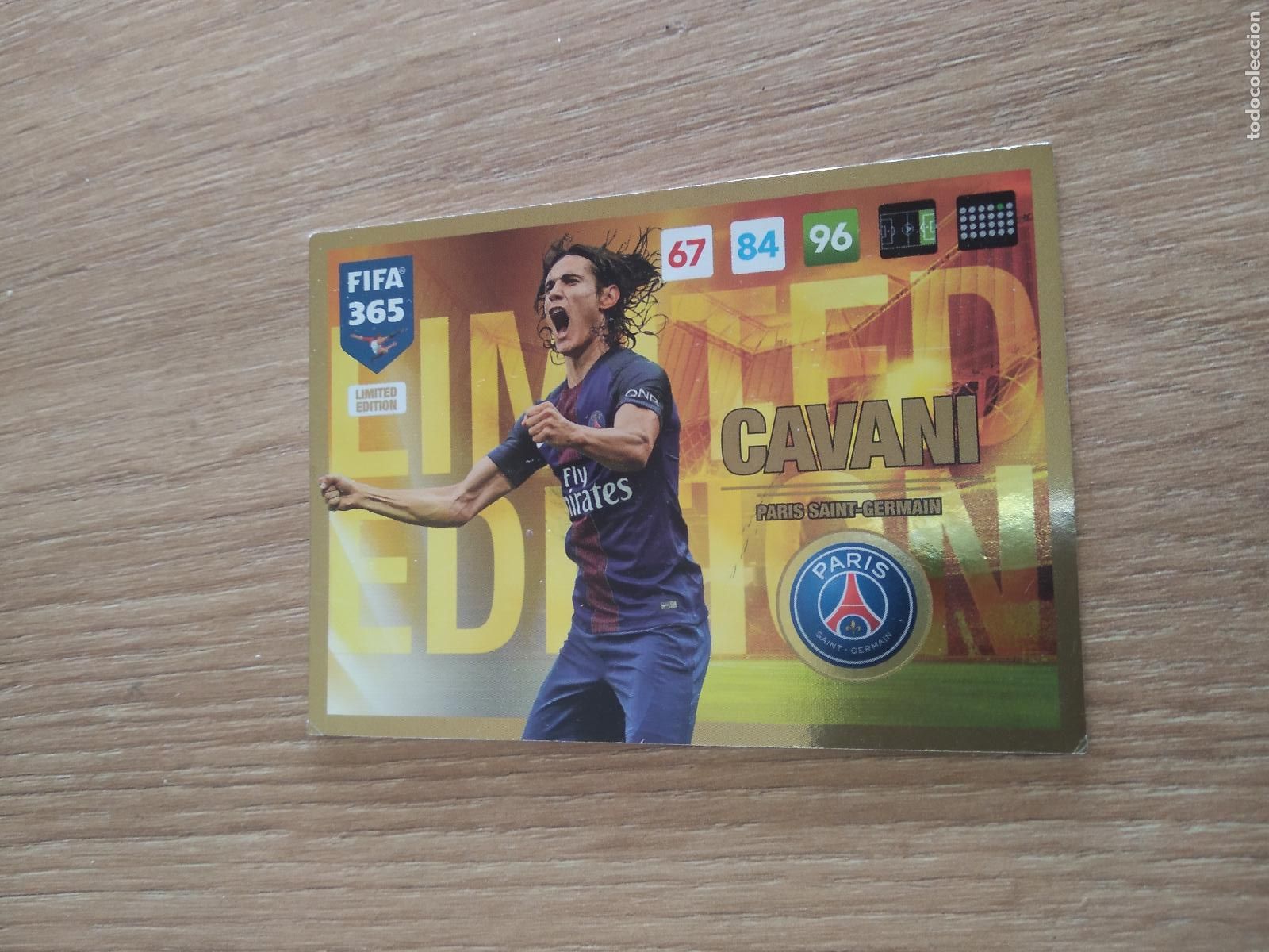 Cromos de F&uacute;tbol: CAVANI PARIS SAINT GERMAIN EDICION LIMITADA CROMO FUTBOL PANINI ADRENALYN 16-17 FIFA 365 2016-2017
