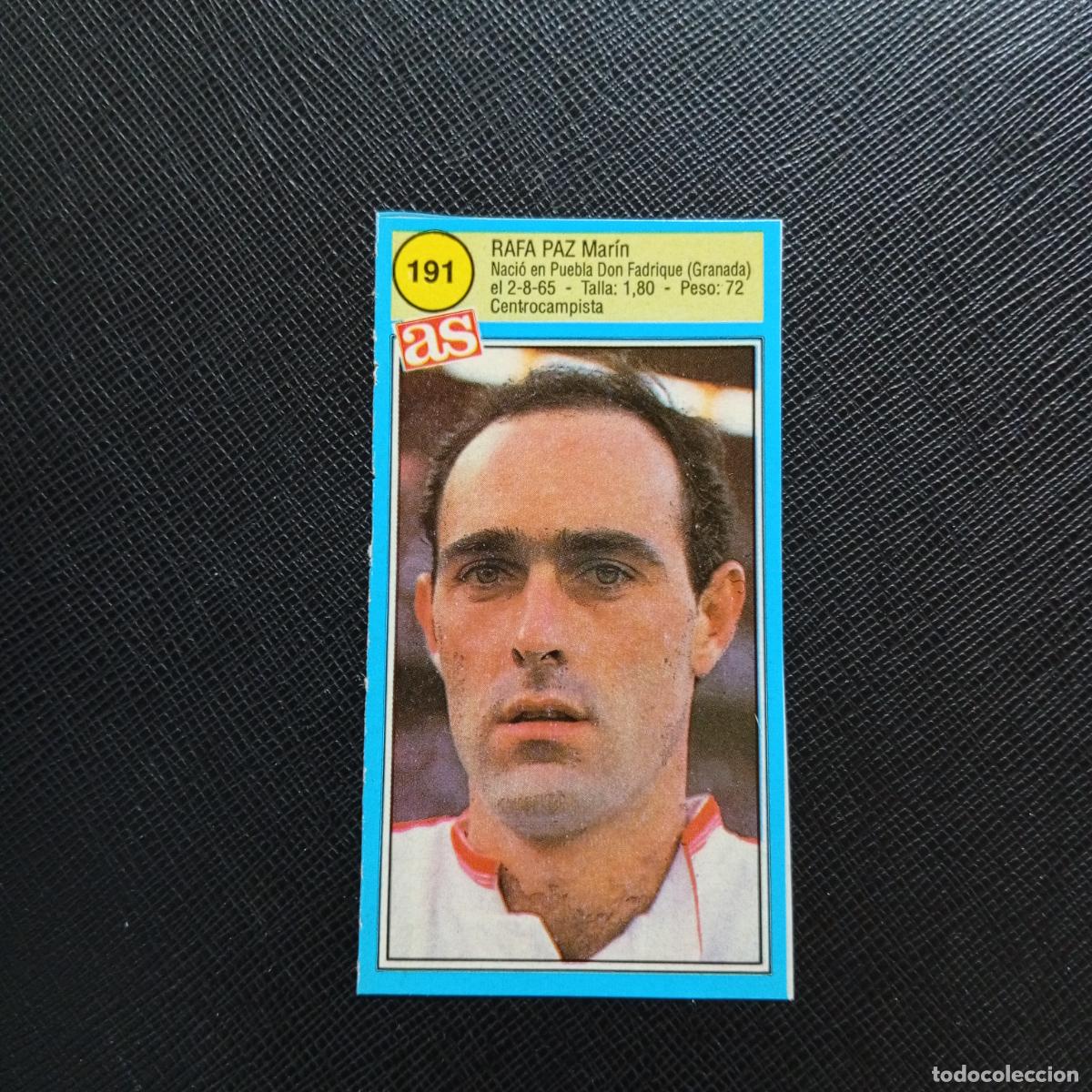 Cromos de F&uacute;tbol: 191 RAFA PAZ SEVILLA AS 1990 1991 CROMO FUTBOL LIGA 90 91 - SIN PEGAR - A135 PG271