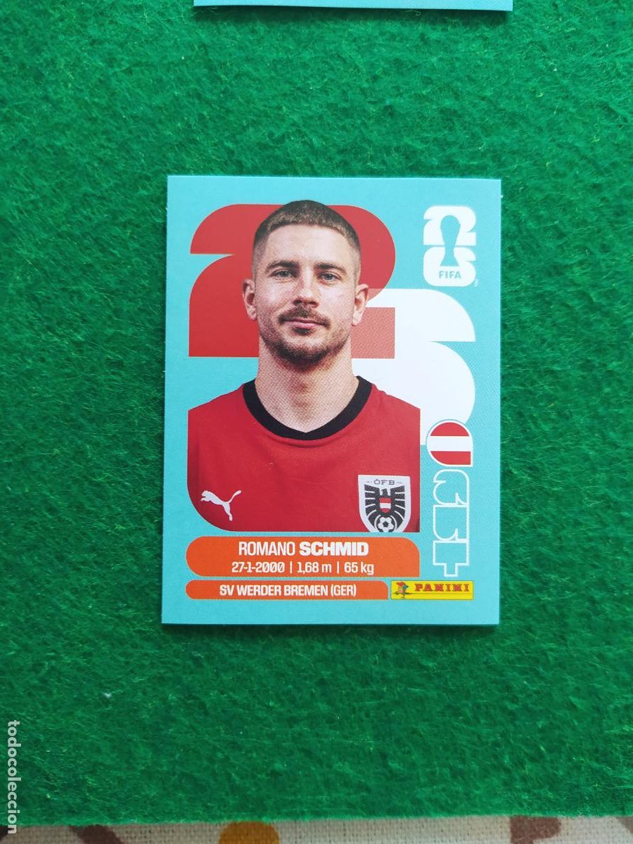 Cromos de F&uacute;tbol: OFFICIAL STICKER COLLECTION WORLD CUP MUNDIAL 2026 - AUSTRIA N&ordm; 16 SCHMID