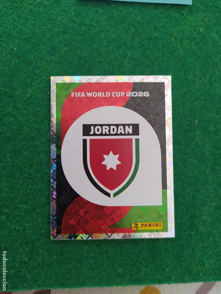Cromos de F&uacute;tbol: OFFICIAL STICKER COLLECTION WORLD CUP MUNDIAL 2026 - JORDANIA N&ordm; 1 ESCUDO