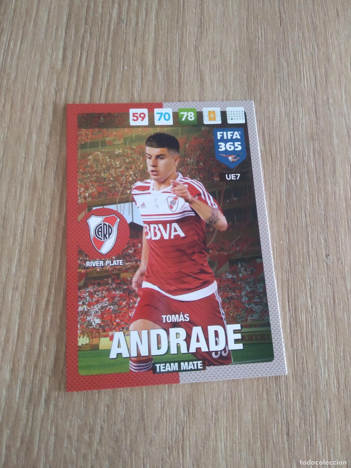 Cromos de F&uacute;tbol: UE7 TOMAS ANDRADE RIVER PLATE CROMO FUTBOL PANINI ADRENALYN 16-17 FIFA 365 2016-2017