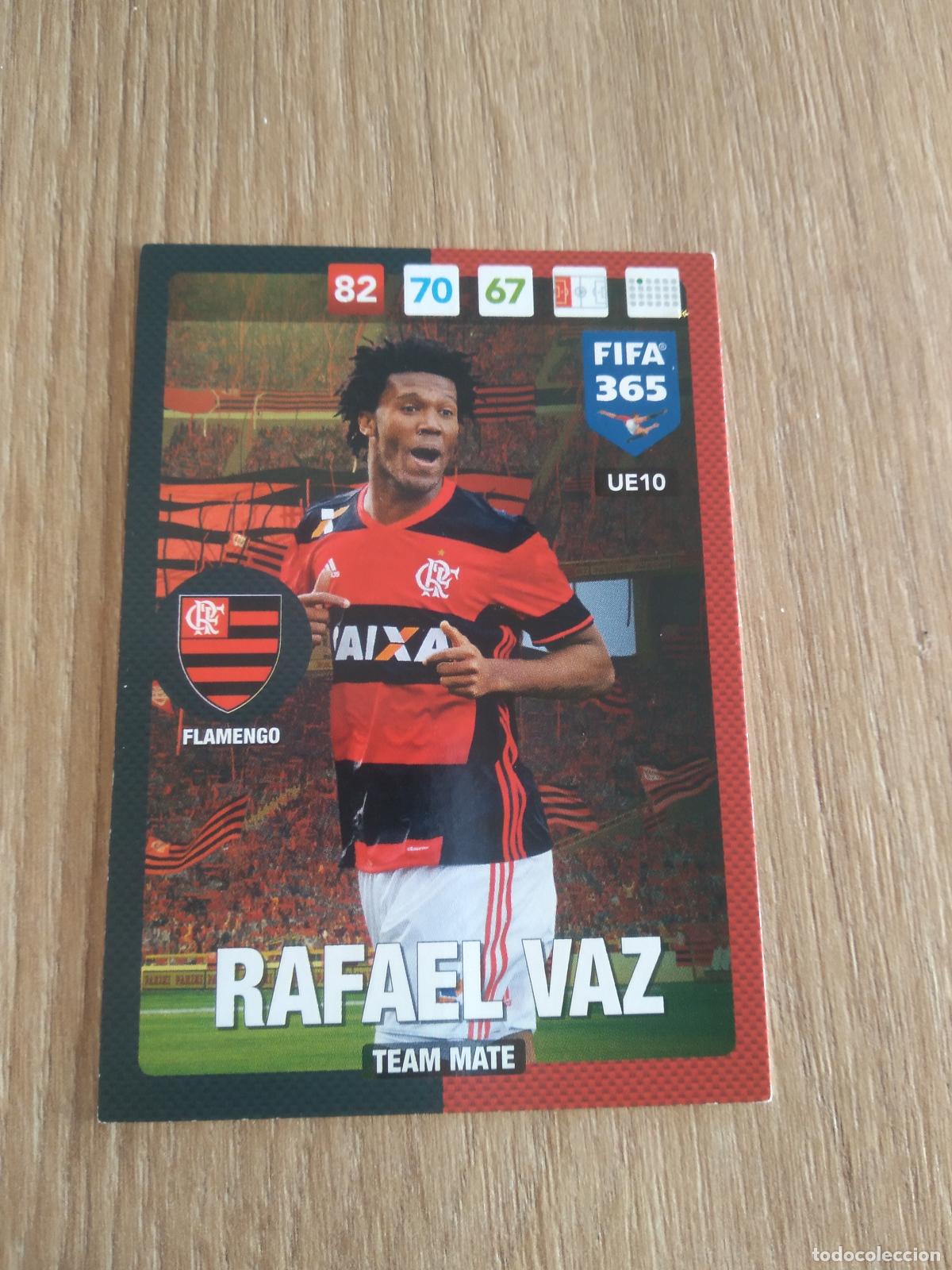 Cromos de F&uacute;tbol: UE10 RAFAEL VAZ FLAMENGO CROMO FUTBOL PANINI ADRENALYN 16-17 FIFA 365 2016-2017