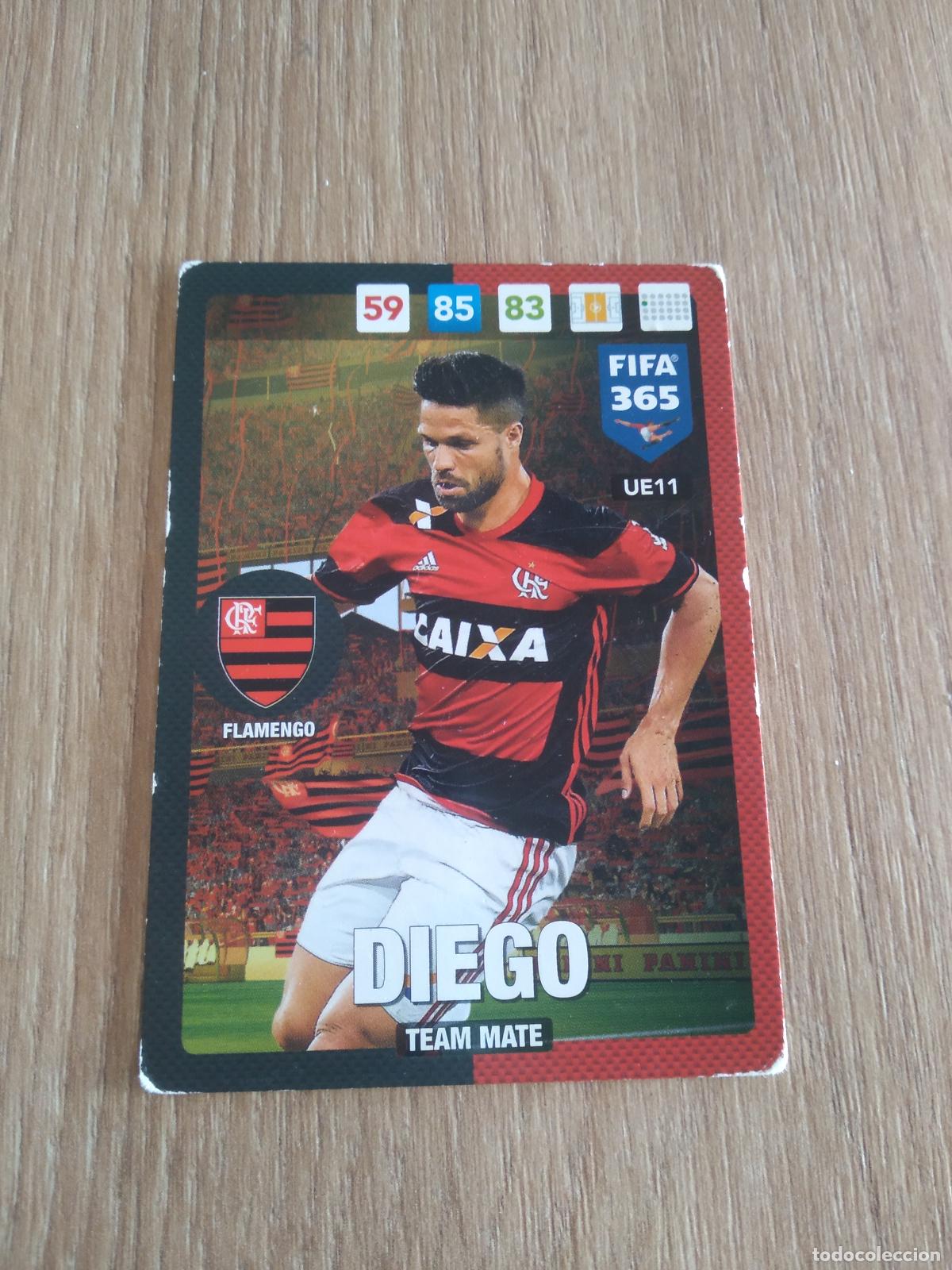 Football Stickers: UE11 DIEGO FLAMENGO CROMO FUTBOL PANINI ADRENALYN 16-17 FIFA 365 2016-2017