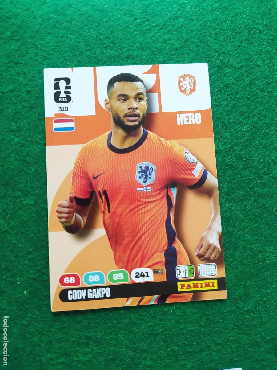 Cromos de F&uacute;tbol: ADRENALYN MUNDIAL 2026 HERO N&ordm; 319 GAKPO HOLANDA