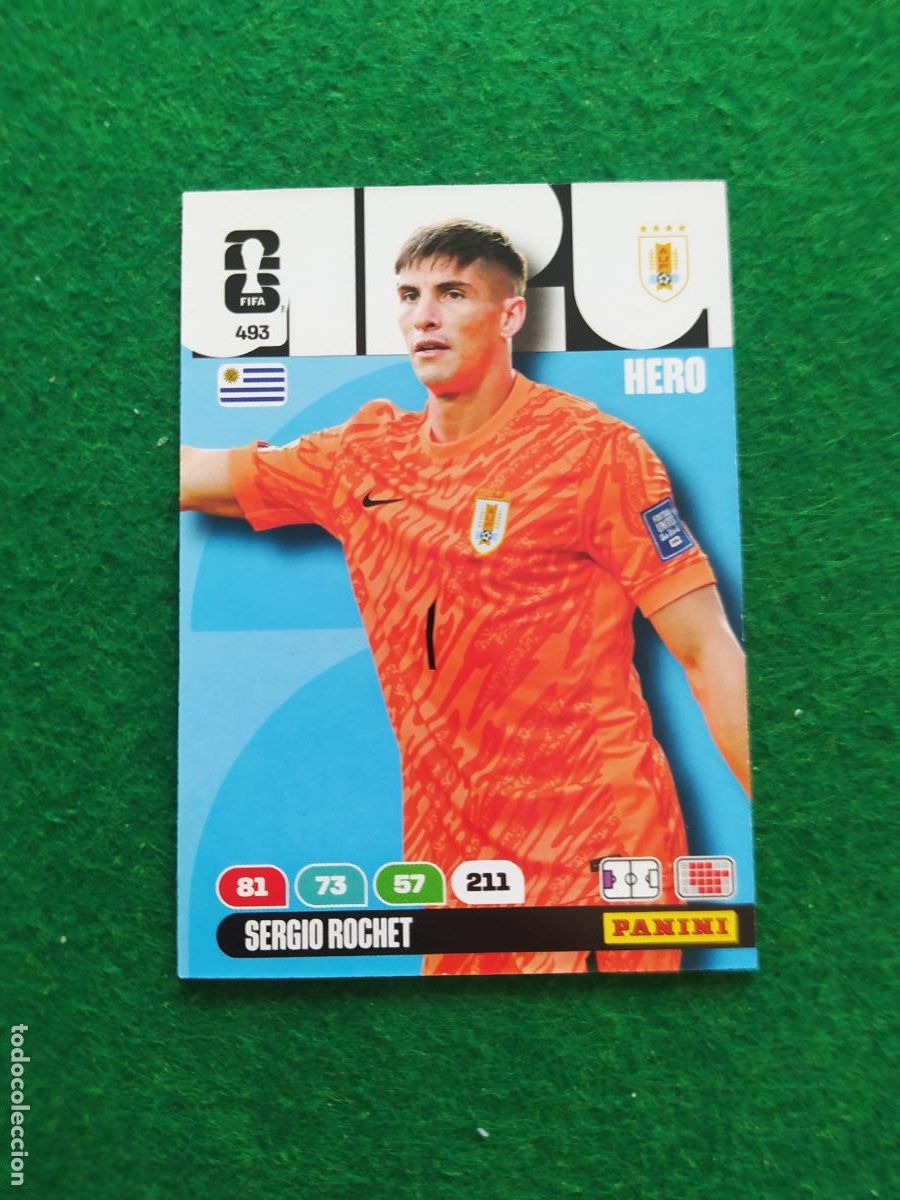 Cromos de F&uacute;tbol: ADRENALYN MUNDIAL 2026 HERO N&ordm; 493 SERGIO ROCHET URUGUAY