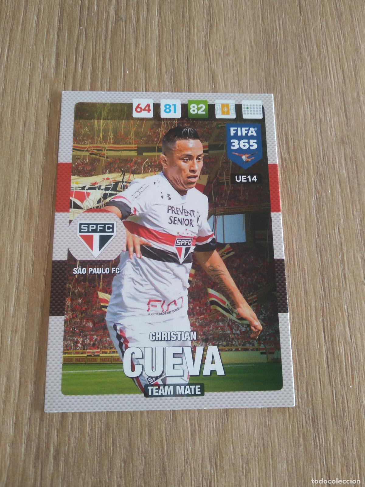 Cromos de F&uacute;tbol: UE14 CHRISTIAN CUEVA SAO PAULO CROMO FUTBOL PANINI ADRENALYN 16-17 FIFA 365 2016-2017