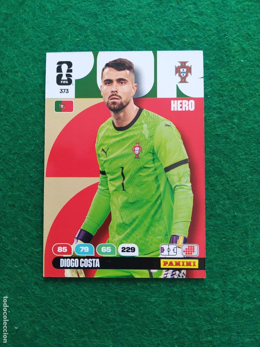 Cromos de F&uacute;tbol: ADRENALYN MUNDIAL 2026 HERO N&ordm; 373 DIEGO COSTA PORTUGAL