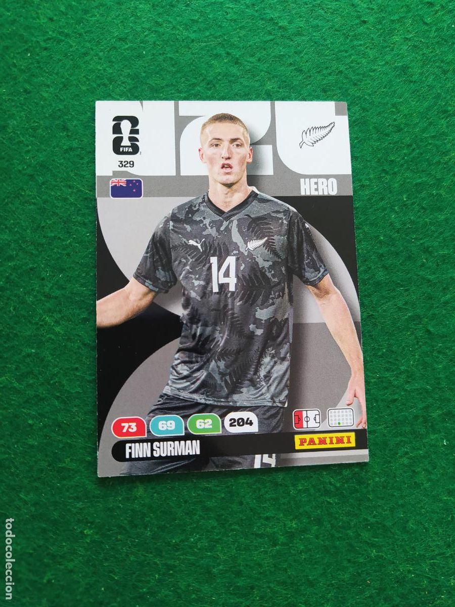 Cromos de F&uacute;tbol: ADRENALYN MUNDIAL 2026 HERO N&ordm; 329 SURMAN NUEVA ZELANDA