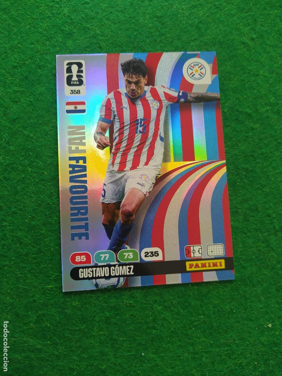 Cromos de F&uacute;tbol: ADRENALYN MUNDIAL 2026 ICON N&ordm; 358 GUSTAVO GOMEZ PARAGUAY