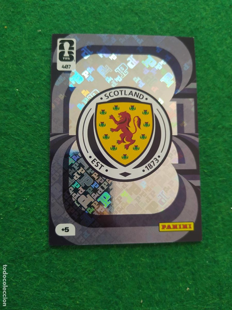 Cromos de F&uacute;tbol: ADRENALYN MUNDIAL 2026 ESCUDO EMBLEMA N&ordm; 407 ESCOCIA