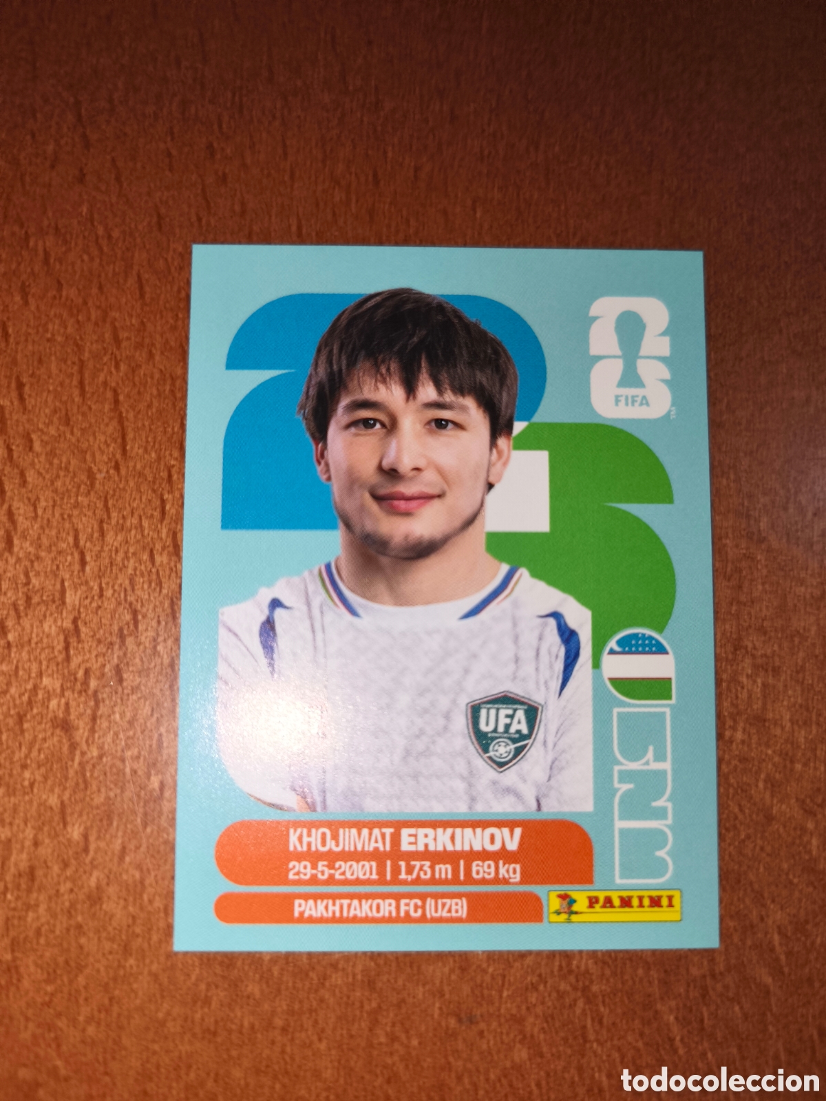 Cromos de F&uacute;tbol: UZB15 Khojimat Erkinov UZB 15 Fifa World Cup 2026 Uzbekist&aacute;n