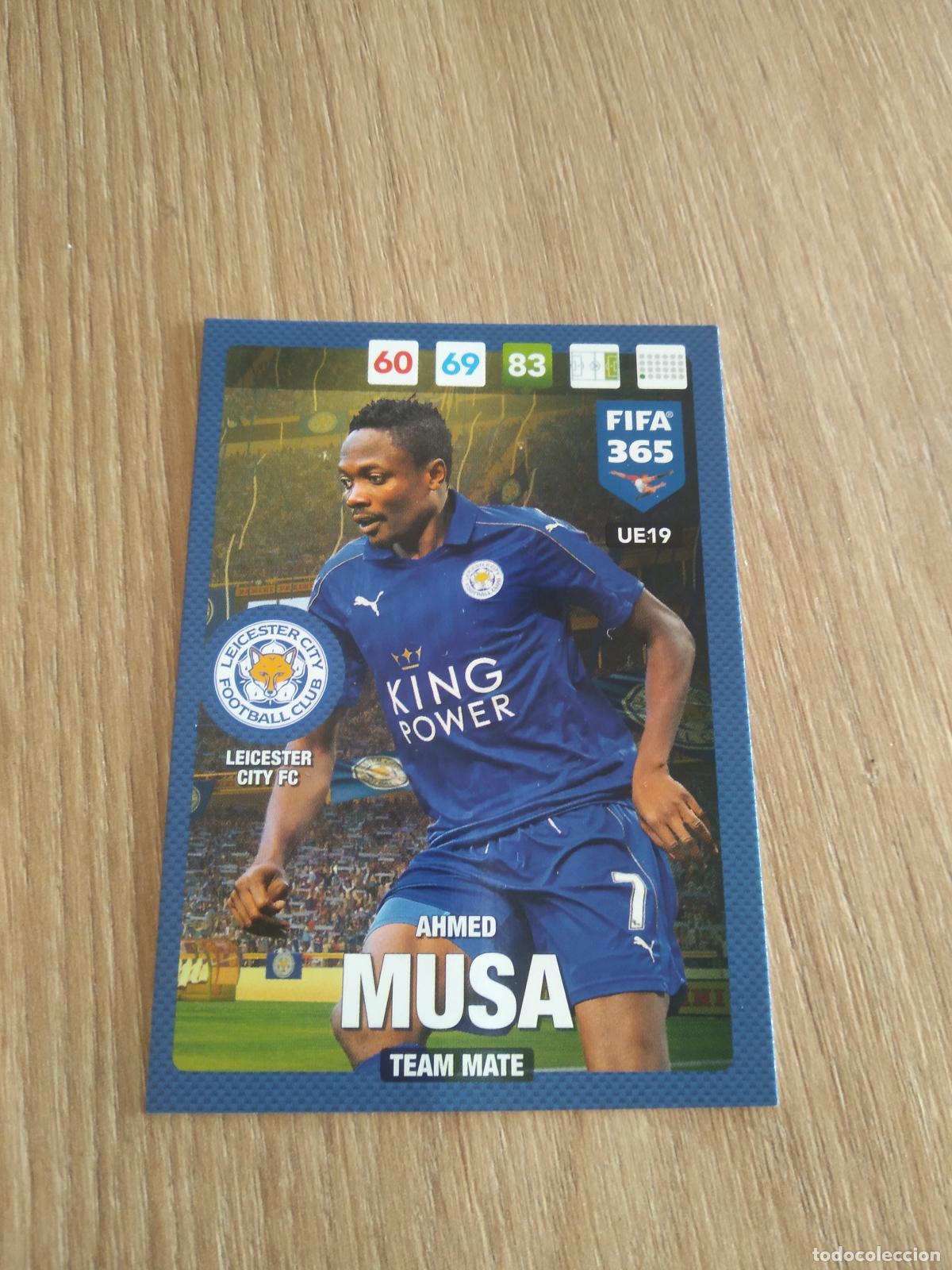 Cromos de F&uacute;tbol: UE19 AHMED MUSA LEICESTER CROMO FUTBOL PANINI ADRENALYN 16-17 FIFA 365 2016-2017
