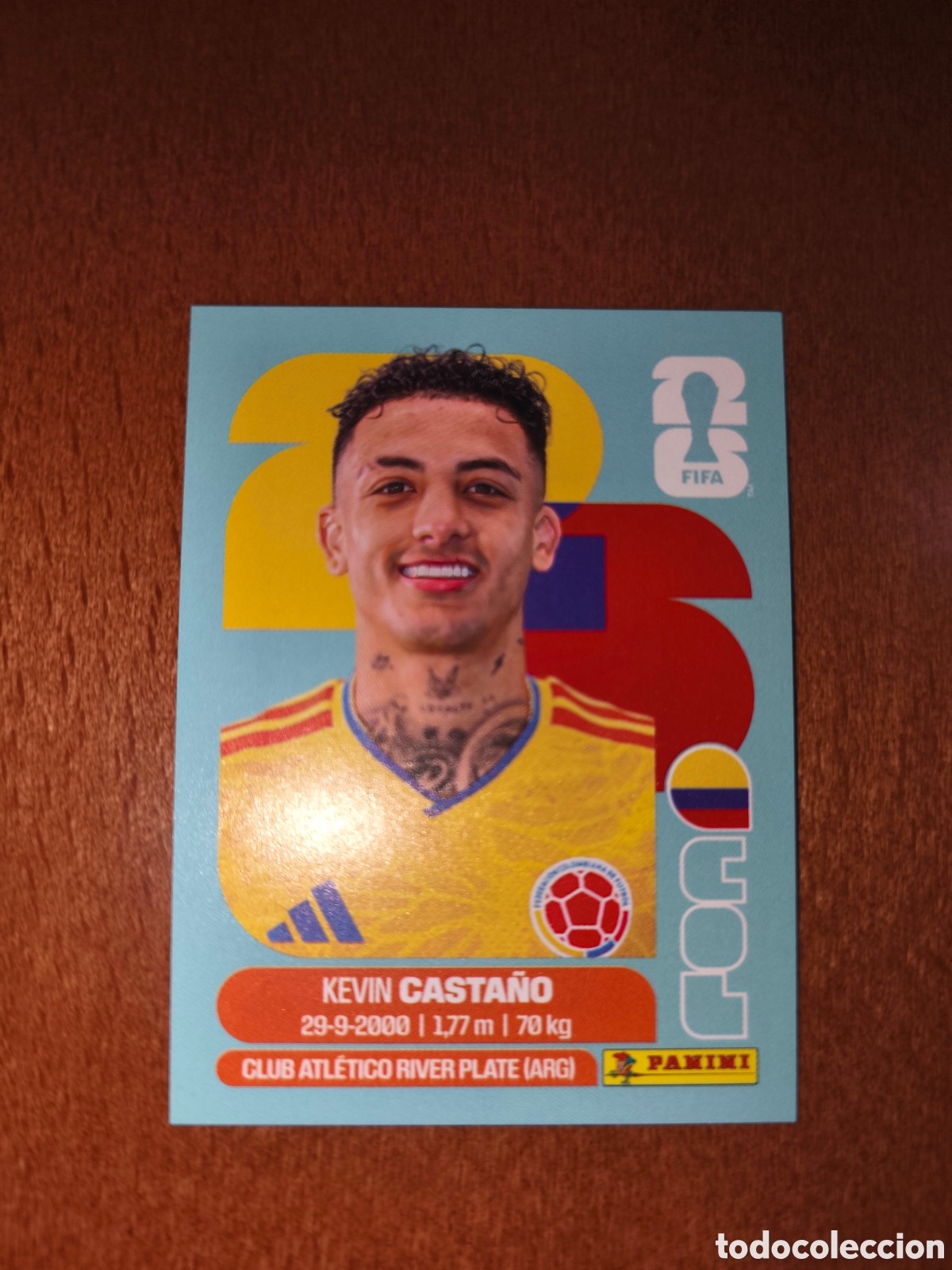 Cromos de F&uacute;tbol: COL11 Kevin Casta&ntilde;o COL 11 Fifa World Cup 2026 Colombia
