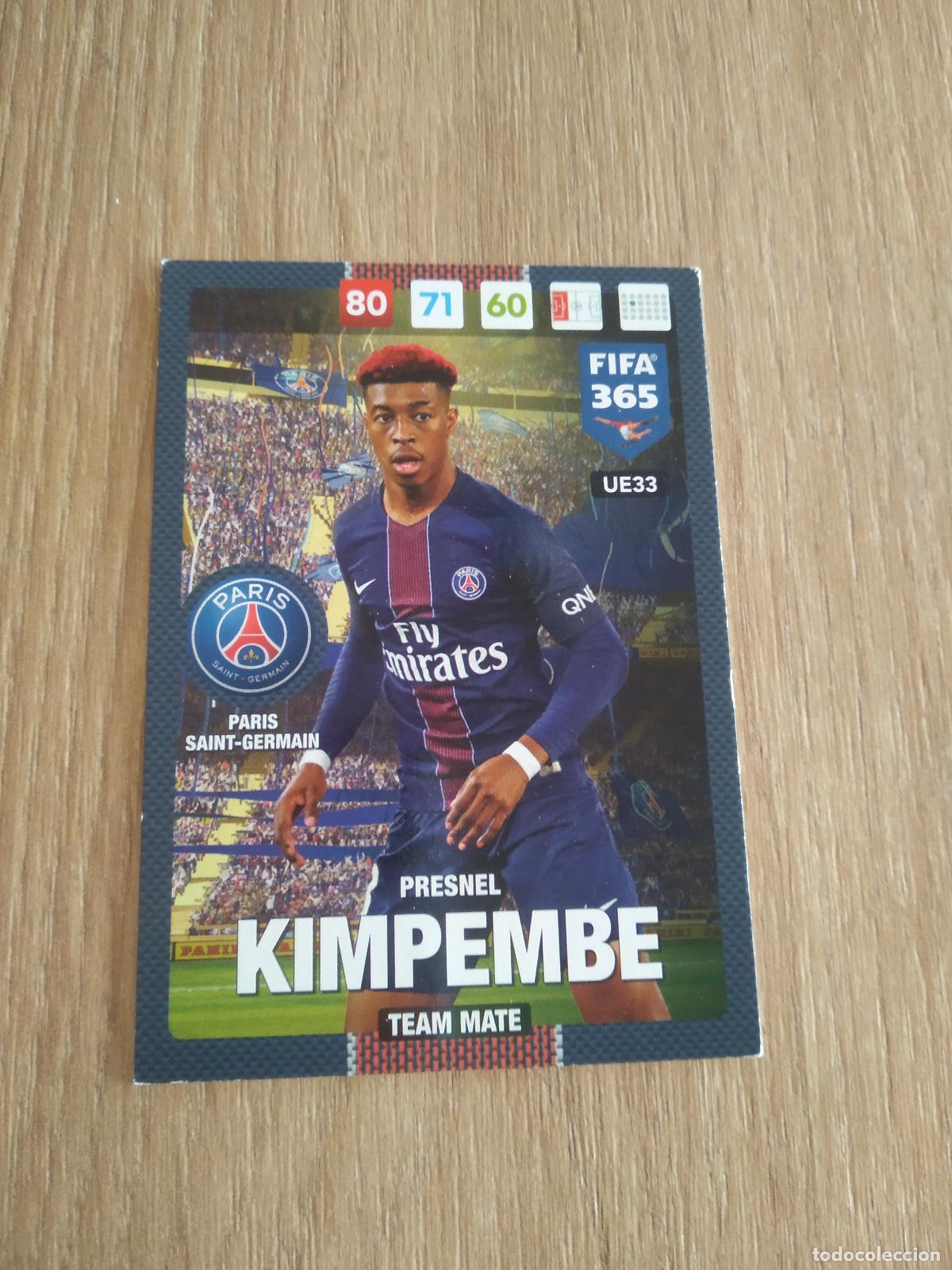Cromos de F&uacute;tbol: UE33 KIMPEMBE PARIS SAINT GERMAIN PSG CROMO FUTBOL PANINI ADRENALYN 16-17 FIFA 365 2016-2017