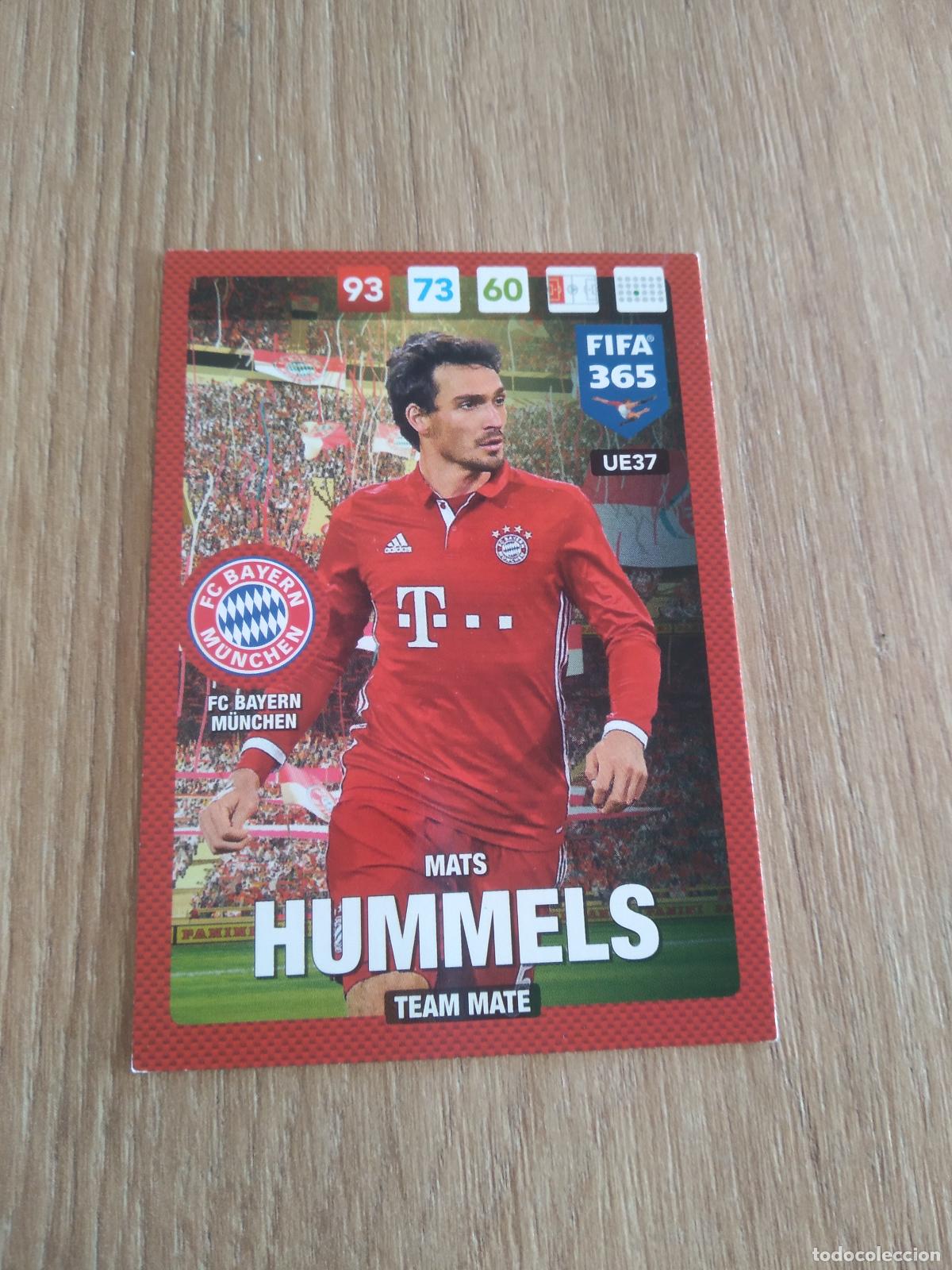 Cromos de F&uacute;tbol: UE37 HUMMELS BAYERN MUNICH CROMO FUTBOL PANINI ADRENALYN 16-17 FIFA 365 2016-2017
