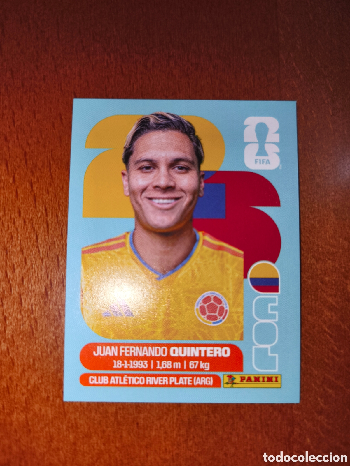Cromos de F&uacute;tbol: COL15 Juan Fernando Quintero COL 15 Fifa World Cup 2026 Colombia