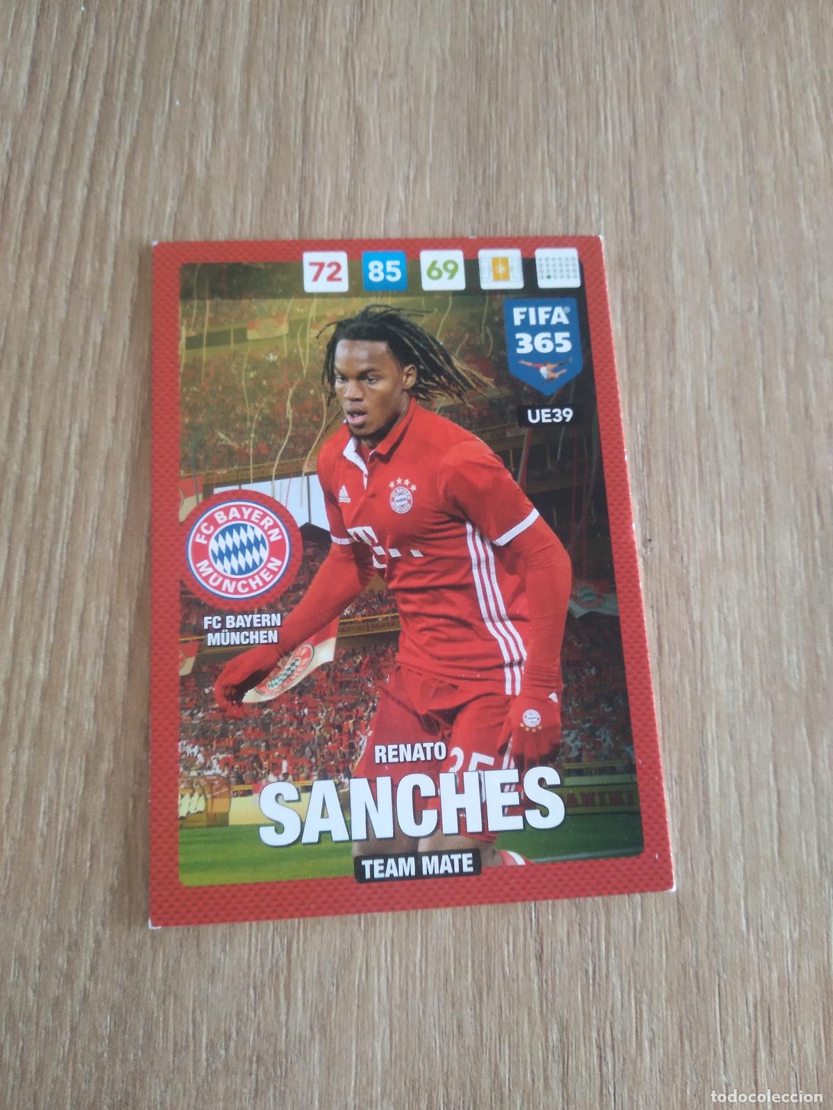 Cromos de F&uacute;tbol: UE39 RENATO SANCHES BAYERN MUNICH CROMO FUTBOL PANINI ADRENALYN 16-17 FIFA 365 2016-2017