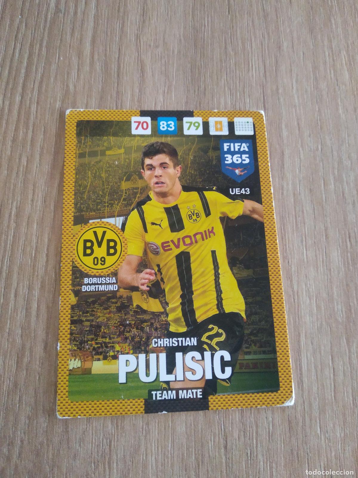Cromos de F&uacute;tbol: UE43 PULISIC BORUSSIA DORTMUND CROMO FUTBOL PANINI ADRENALYN 16-17 FIFA 365 2016-2017