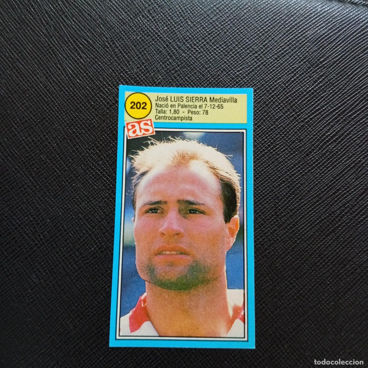 Cromos de F&uacute;tbol: 202 LUIS SIERRA SPORTING GIJON AS 1990 1991 CROMO FUTBOL LIGA 90 91 - SIN PEGAR - A135 PG298