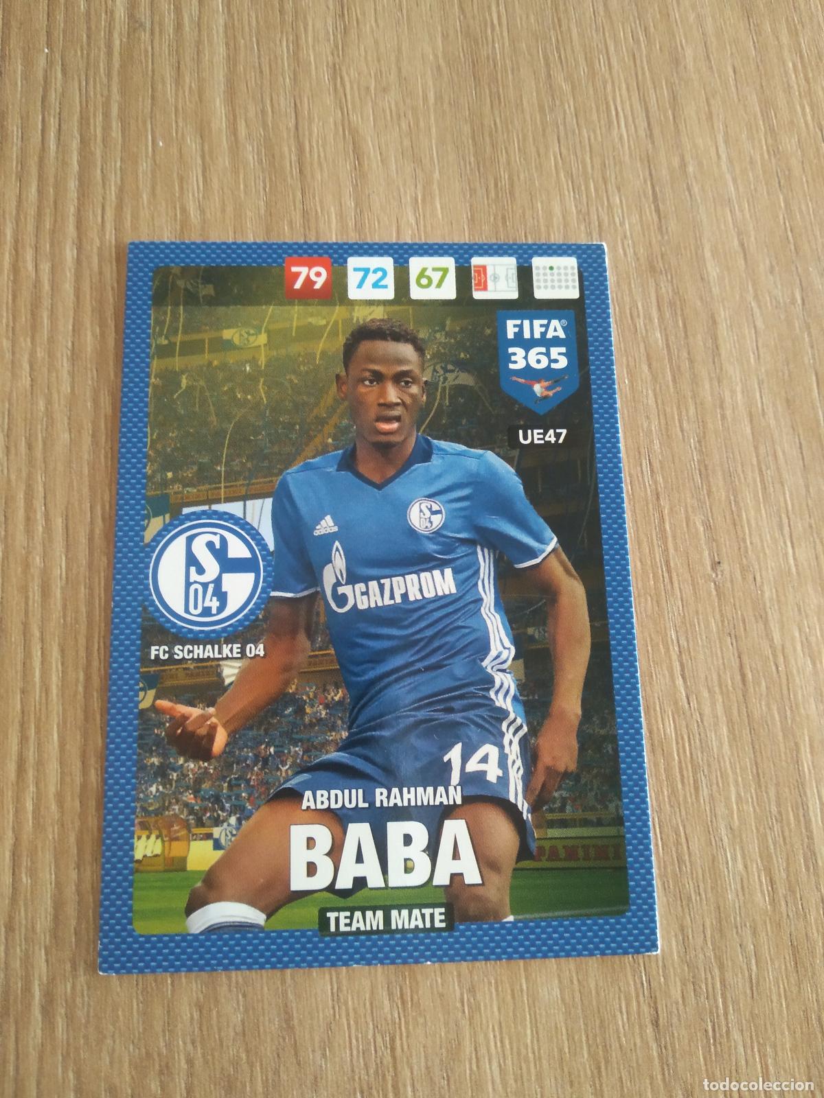 Cromos de F&uacute;tbol: UE47 ABDUL RAHMAN BABA SCHALKE 04 CROMO FUTBOL PANINI ADRENALYN 16-17 FIFA 365 2016-2017