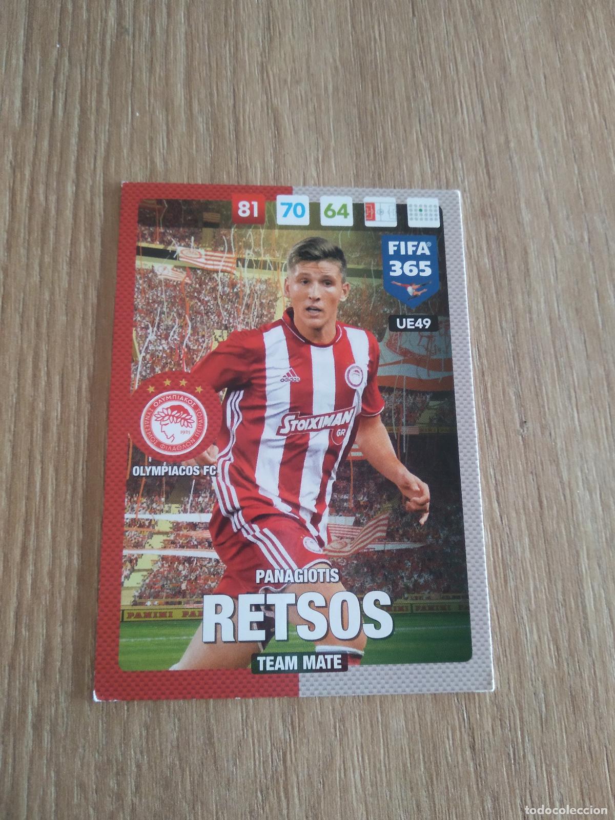 Cromos de F&uacute;tbol: UE49 PANAGIOTIS RETSOS OLYMPIACOS CROMO FUTBOL PANINI ADRENALYN 16-17 FIFA 365 2016-2017