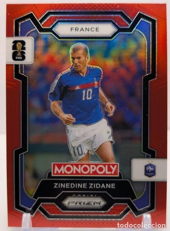 Cromos de F&uacute;tbol: Zinedine Zidane #9 Francia Prizm Monopoly Panini FIFA ⚽ World Cup 2026 ⚽