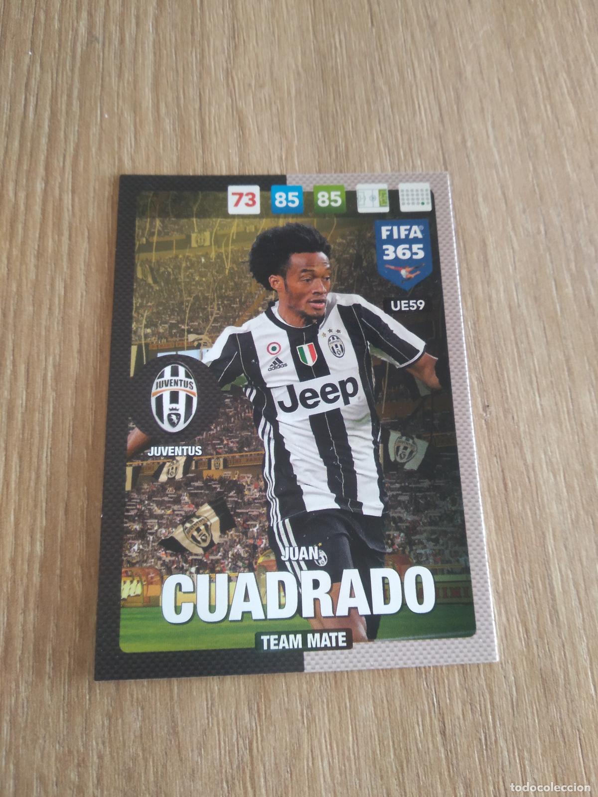 Cromos de F&uacute;tbol: UE59 CUADRADO JUVENTUS CROMO FUTBOL PANINI ADRENALYN 16-17 FIFA 365 2016-2017