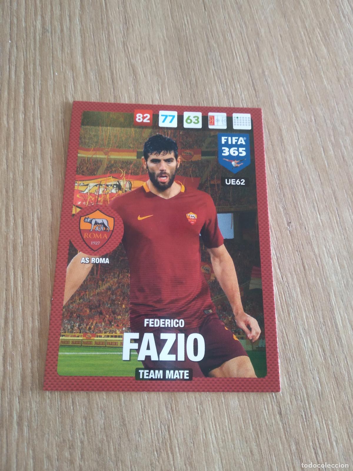 Cromos de F&uacute;tbol: UE62 FAZIO ROMA CROMO FUTBOL PANINI ADRENALYN 16-17 FIFA 365 2016-2017