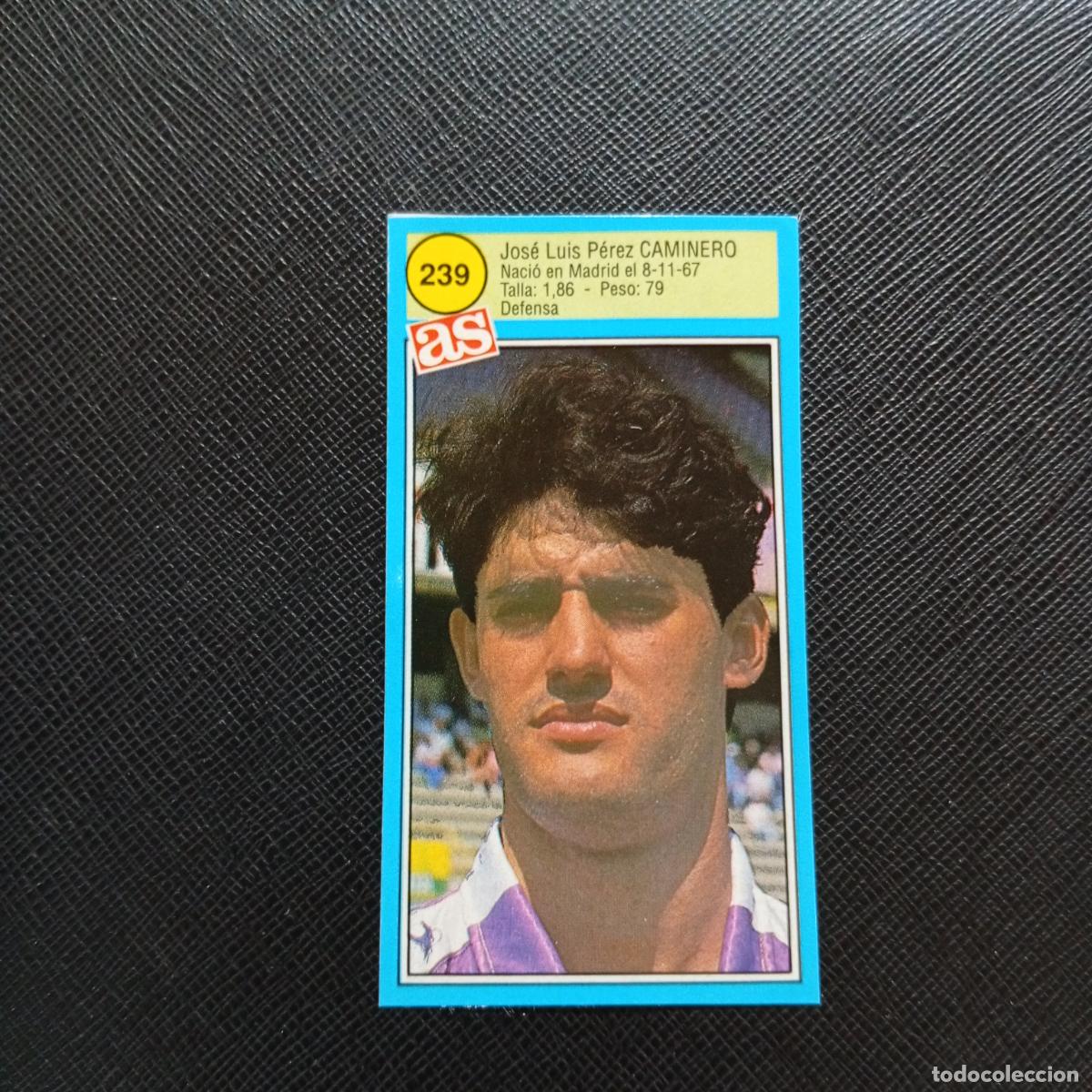 Cromos de Futebol: 239 CAMINERO VALLADOLID AS 1990 1991 CROMO FUTBOL LIGA 90 91 - SIN PEGAR - A135 PG325