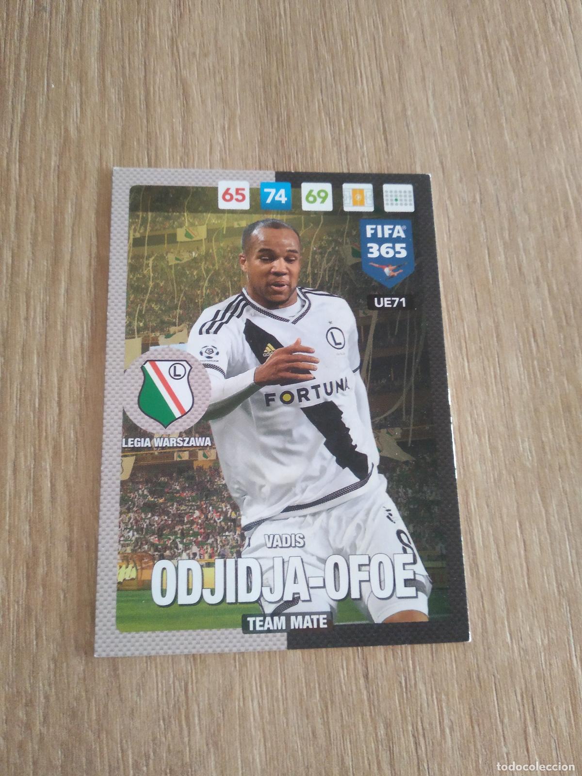 Cromos de Futebol: UE71 ODJIDJA-OFOE LEGIA WARSZAWA CROMO FUTBOL PANINI ADRENALYN 16-17 FIFA 365 2016-2017