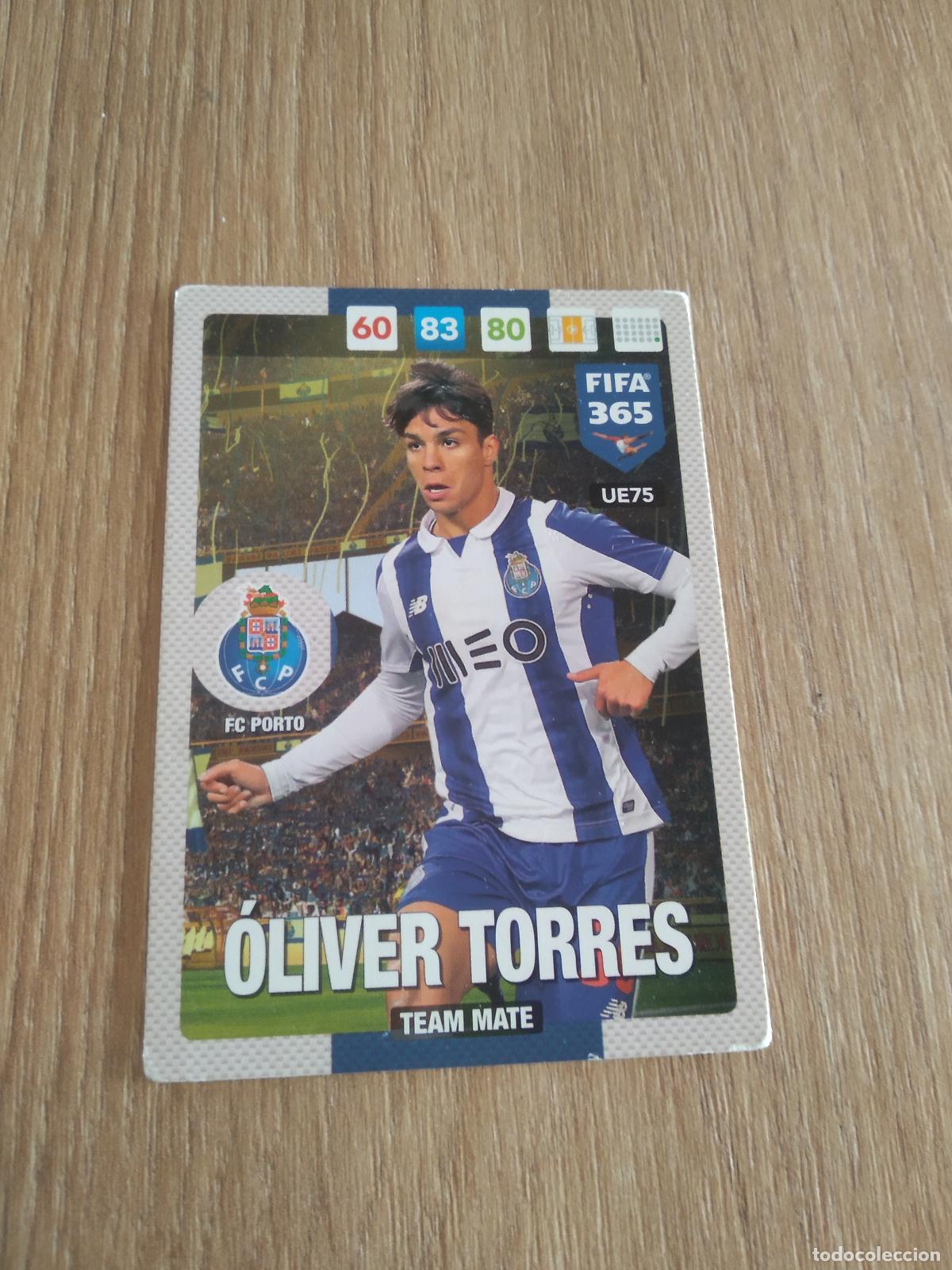 Figurine di Calcio: UE75 OLIVER TORRES PORTO CROMO FUTBOL PANINI ADRENALYN 16-17 FIFA 365 2016-2017
