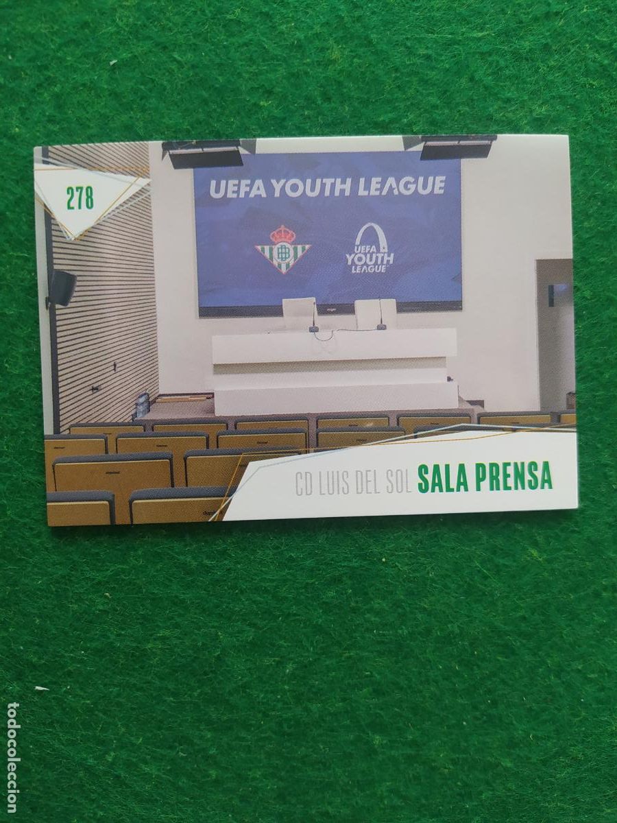 Cromos de Futebol: BETIS CARDS 2025 2026 N&ordm; 278 CD LUIS DEL SOL SALA DE PRENSA