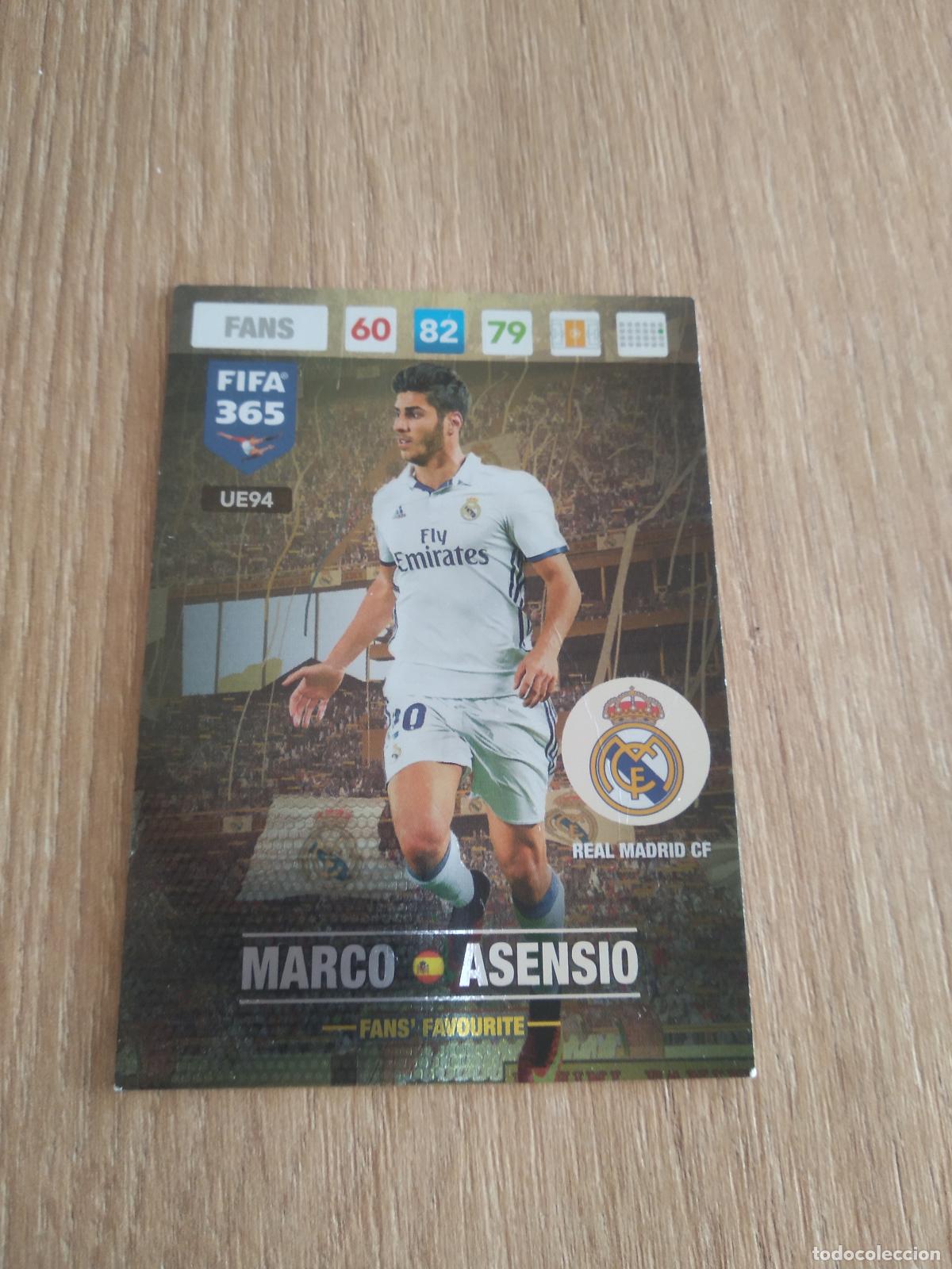 Cromos de F&uacute;tbol: UE94 ASENSIO REAL MADRID CROMO FUTBOL PANINI ADRENALYN 16-17 FIFA 365 2016-2017