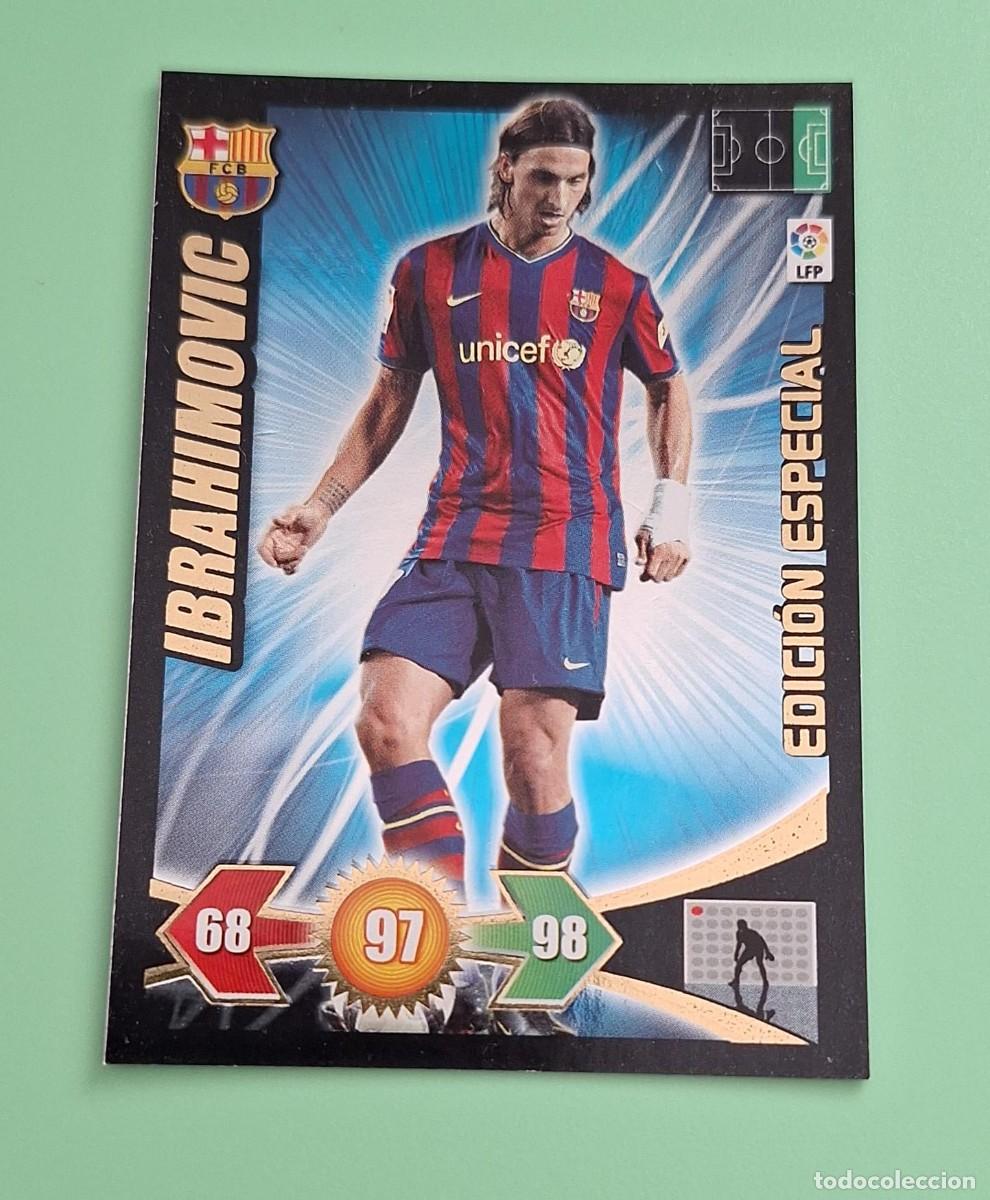 Cromos de F&uacute;tbol: CROMO DE FUTBOL LIGA 2009 2010 09 10 PANINI ADRENALYN IBRAHIMOVIC BARCELONA EDICION ESPECIAL
