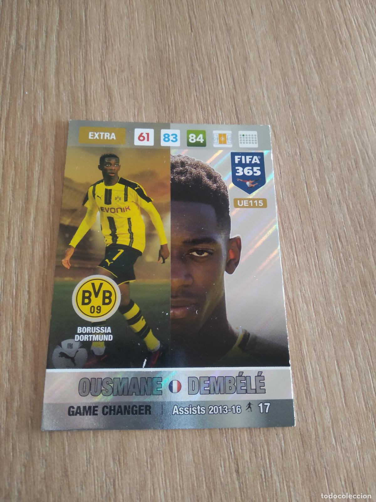 Cromos de F&uacute;tbol: UE115 DEMBELE ROOKIE BORUSSIA DORTMUND CROMO FUTBOL PANINI ADRENALYN 16-17 FIFA 365 2016-2017