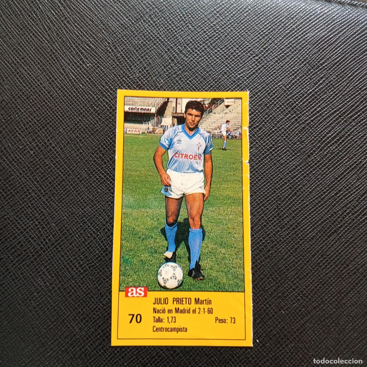 Cromos de F&uacute;tbol: 70 JULIO PRIETO CELTA AS 1987 1988 CROMO FUTBOL LIGA 87 88 - SIN PEGAR - A135 PG343