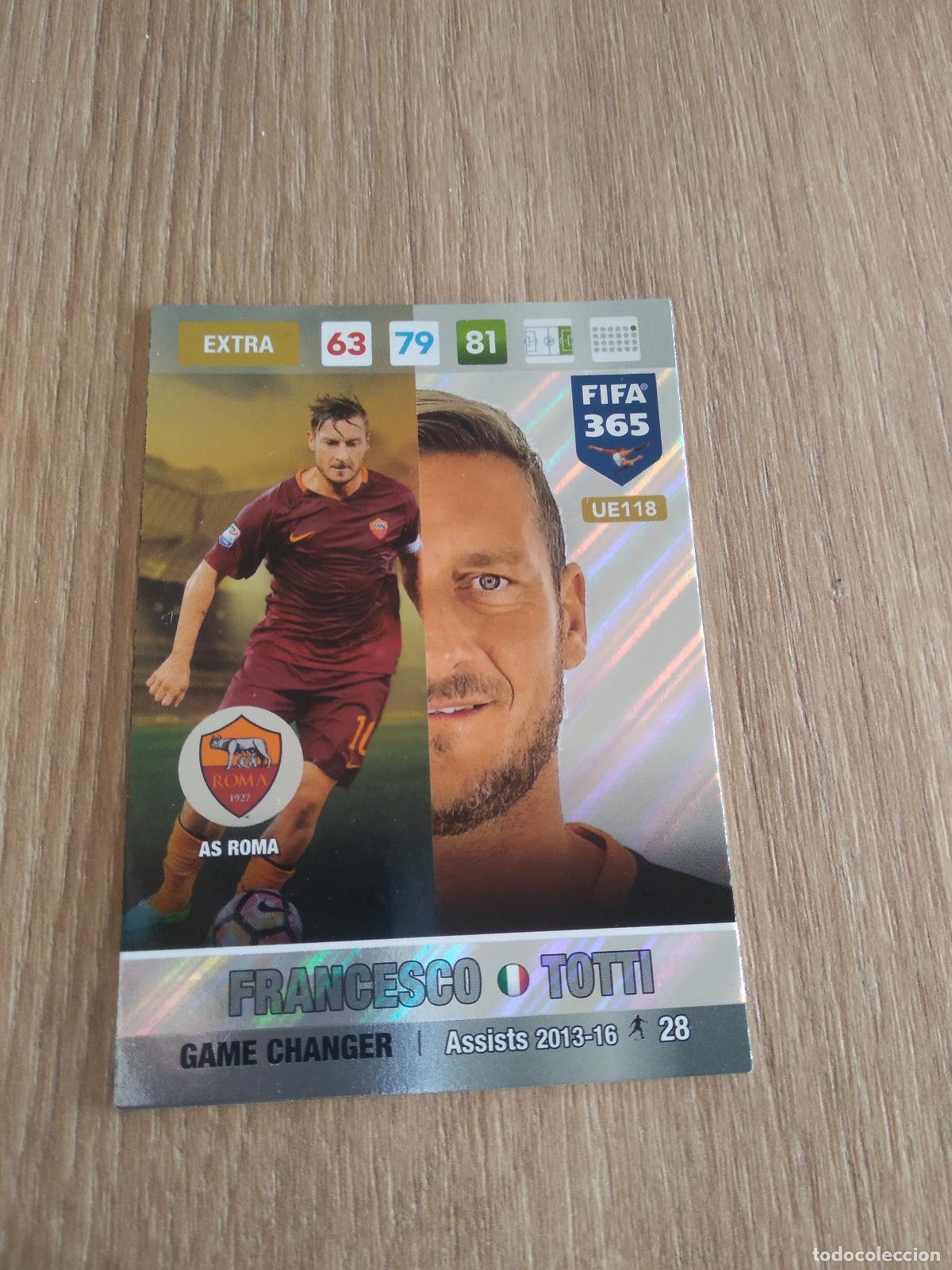 Figurine di Calcio: UE118 TOTTI ROMA CROMO FUTBOL PANINI ADRENALYN 16-17 FIFA 365 2016-2017