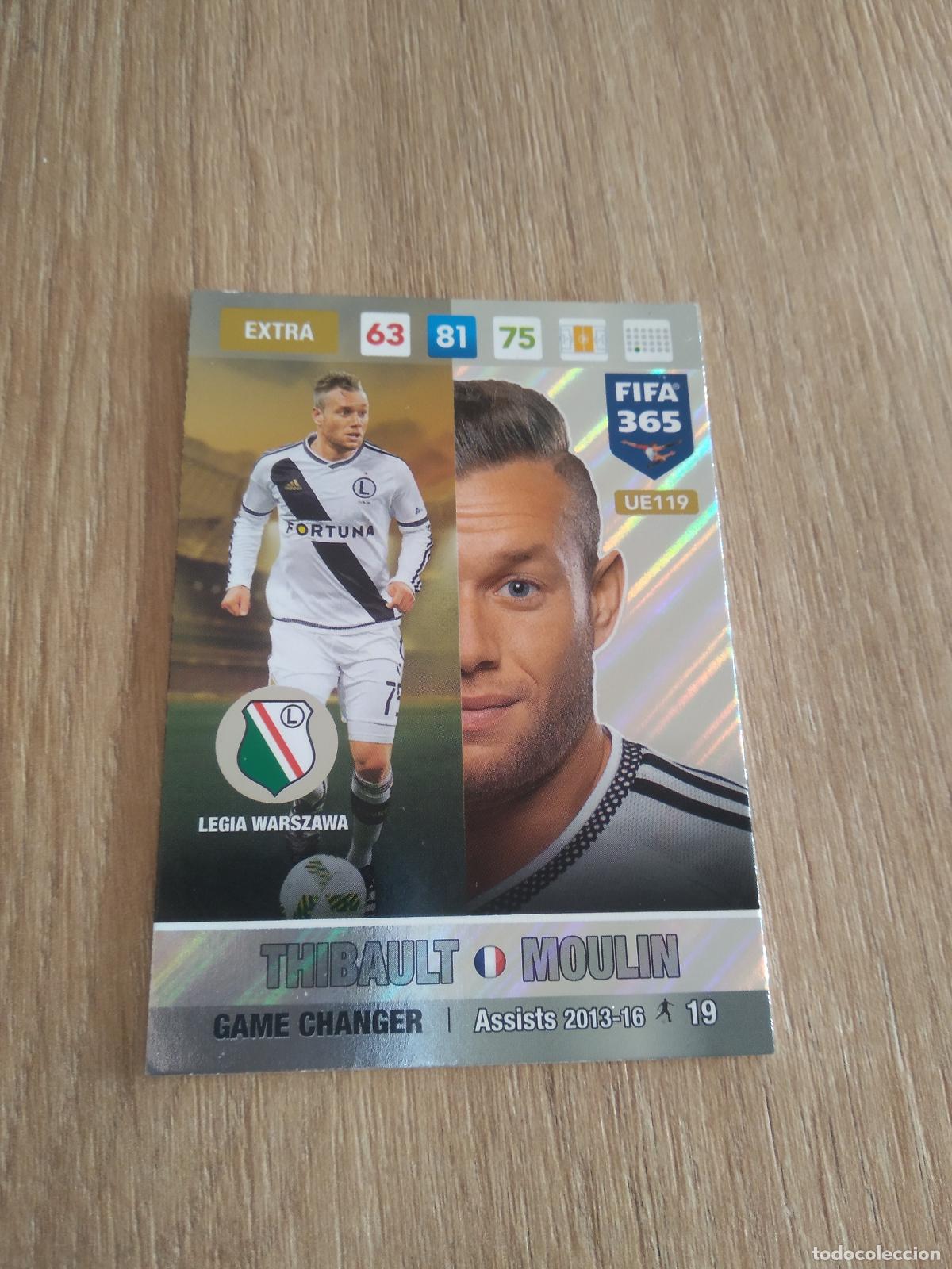 Figurine di Calcio: UE119 THIBAULT MOULIN LEGIA WARSZAWA CROMO FUTBOL PANINI ADRENALYN 16-17 FIFA 365 2016-2017