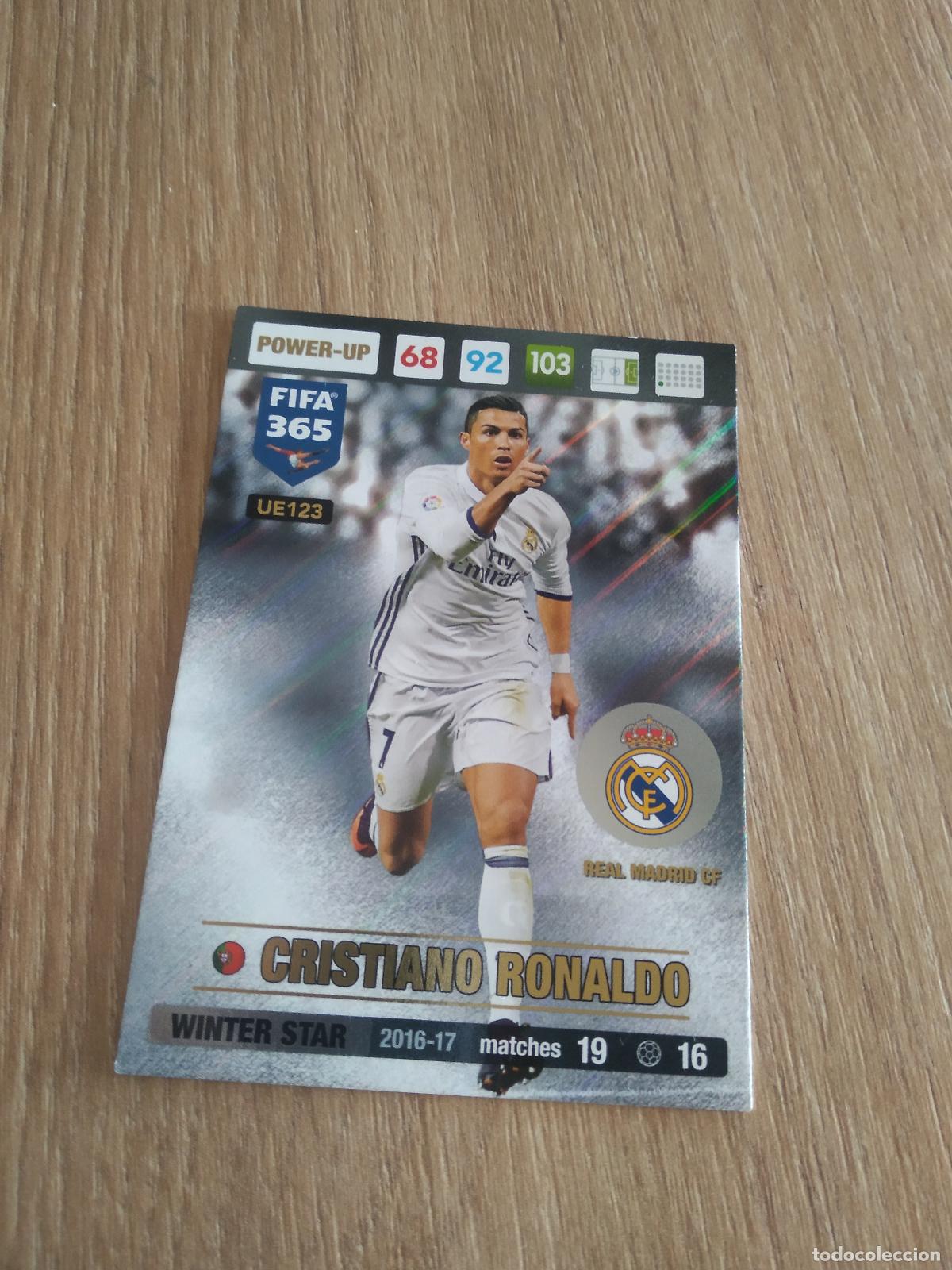 Cromos de F&uacute;tbol: UE123 CRISTIANO RONALDO REAL MADRID CROMO FUTBOL PANINI ADRENALYN 16-17 FIFA 365 2016-2017