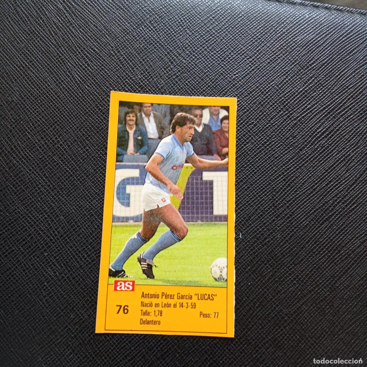 Cromos de F&uacute;tbol: 76 LUCAS CELTA AS 1987 1988 CROMO FUTBOL LIGA 87 88 - SIN PEGAR - A135 PG352