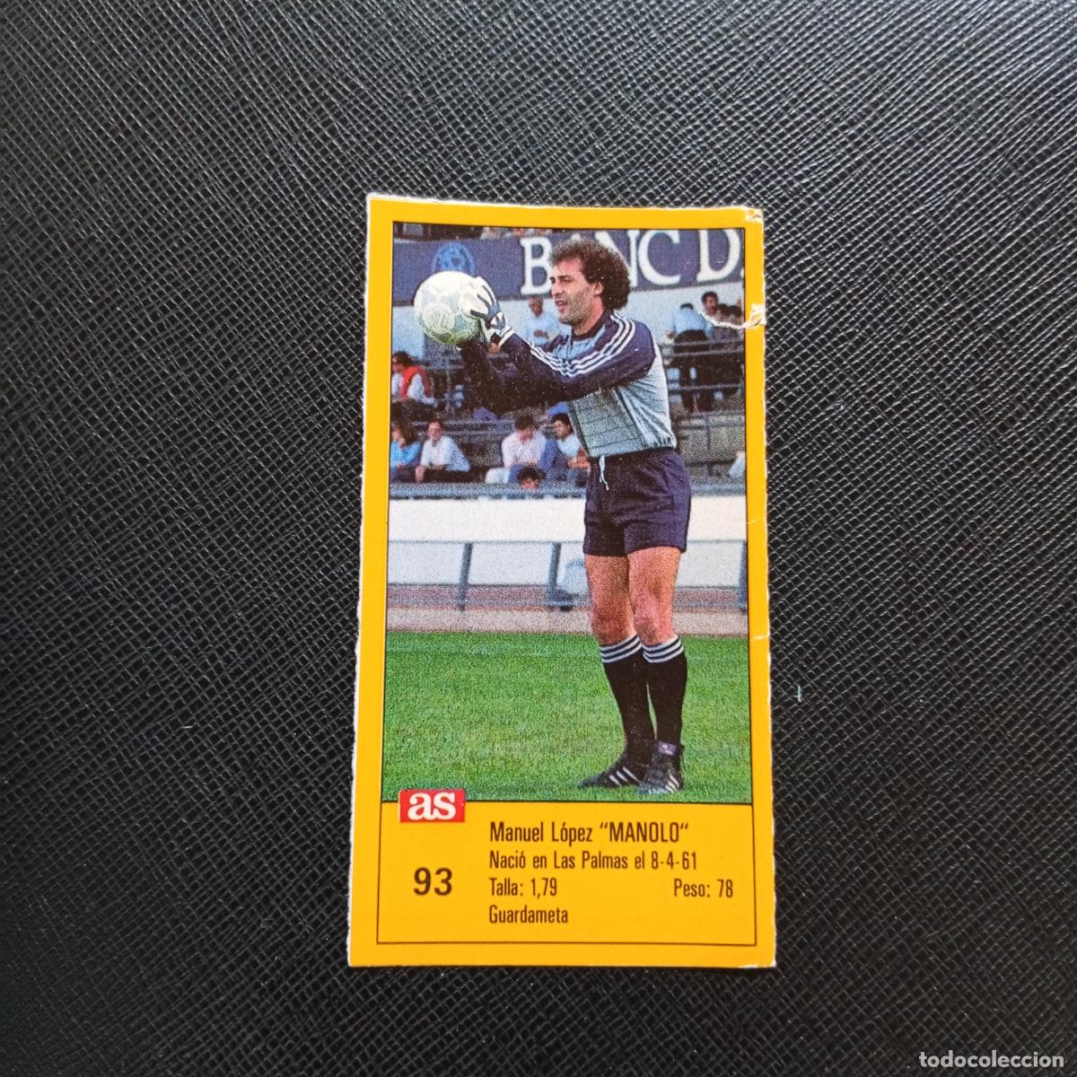 Cromos de Futebol: 93 MANOLO LAS PALMAS AS 1987 1988 CROMO FUTBOL LIGA 87 88 - SIN PEGAR - A135 PG352