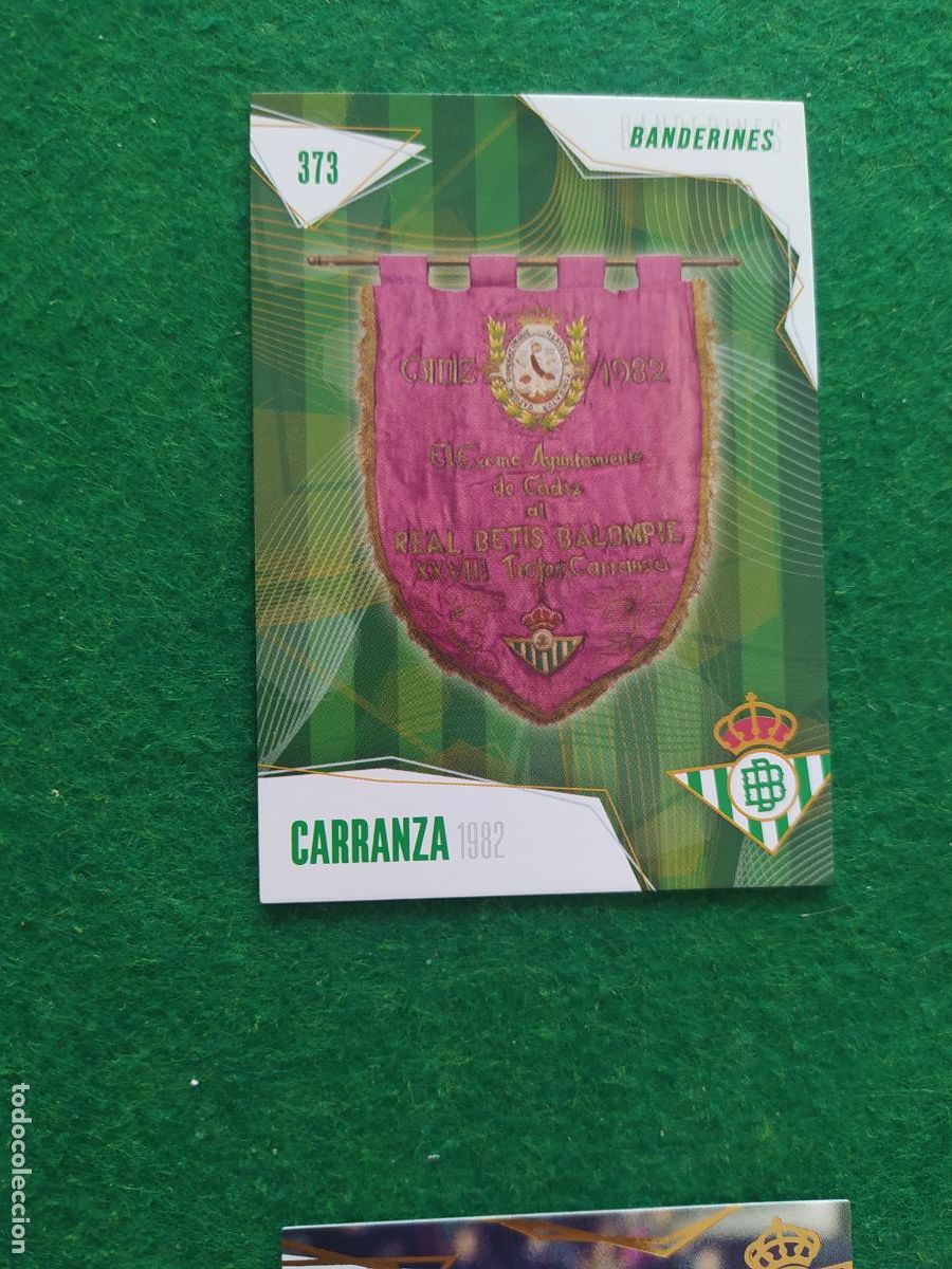Cromos de Futebol: BETIS CARDS 2025 2026 BANDERINES N&ordm; 373 CARRANZA 1982