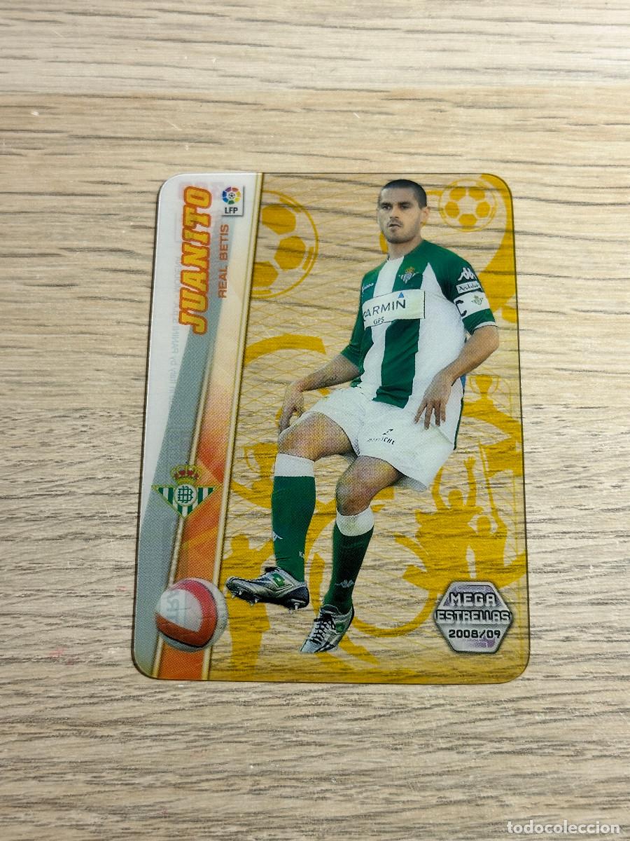 Cromos de F&uacute;tbol: 369 JUANITO MEGA ESTRELLAS ULTRA CARDS BETIS MEGACRACKS LIGA 2008 2009 PANINI 08 09